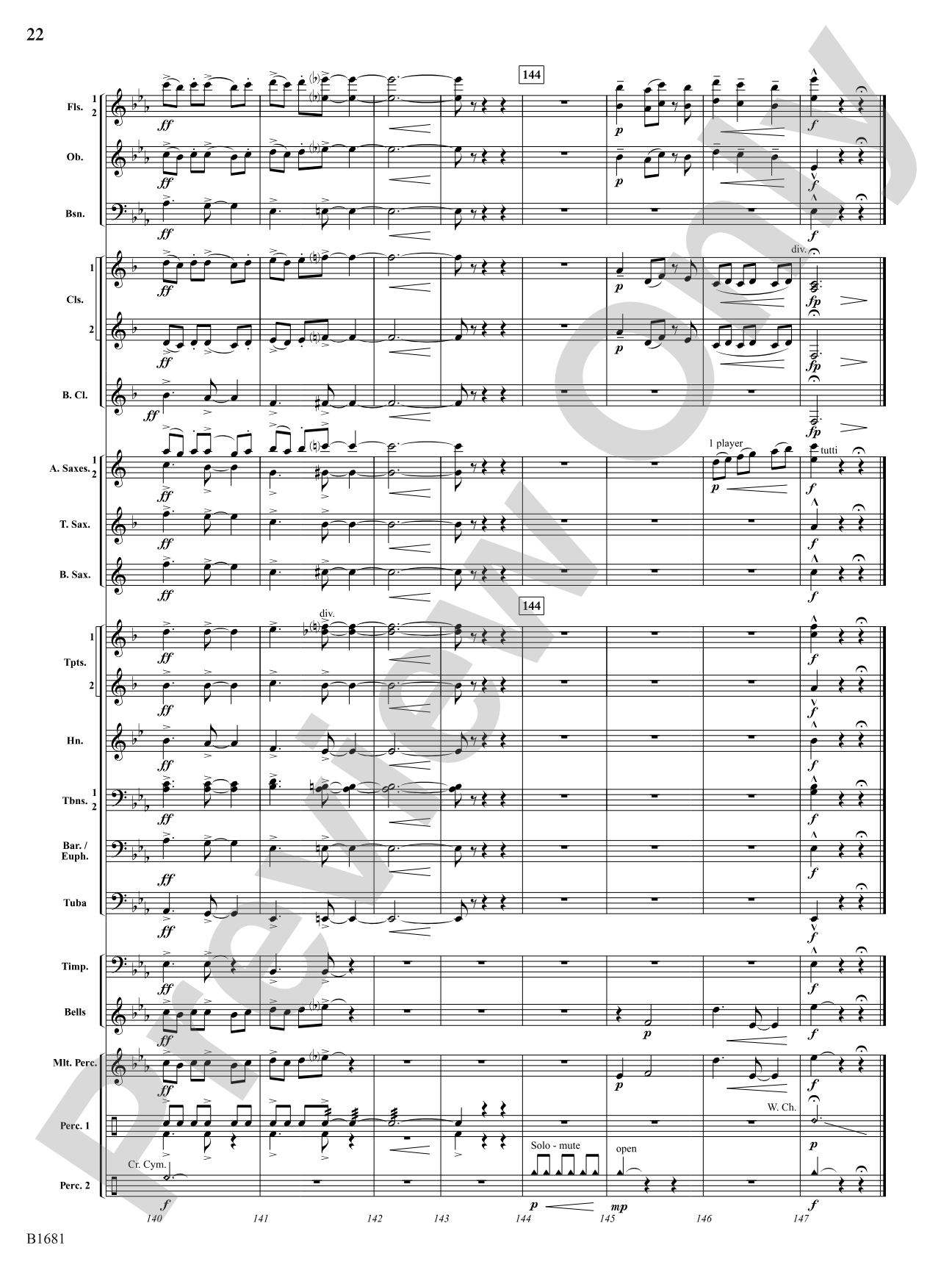 Scattered Light: Concert Band Conductor Score & Parts