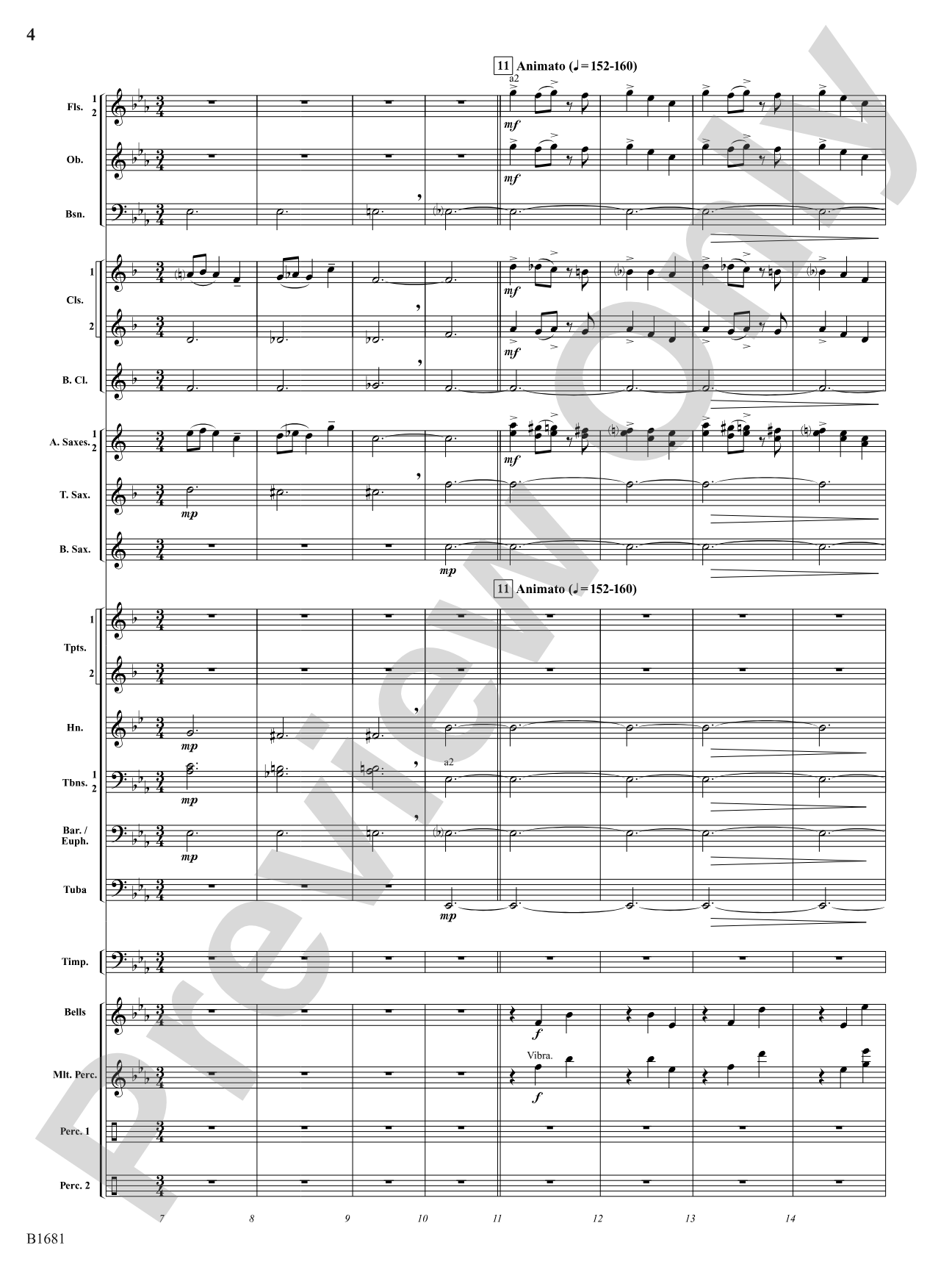 Scattered Light: Concert Band Conductor Score & Parts