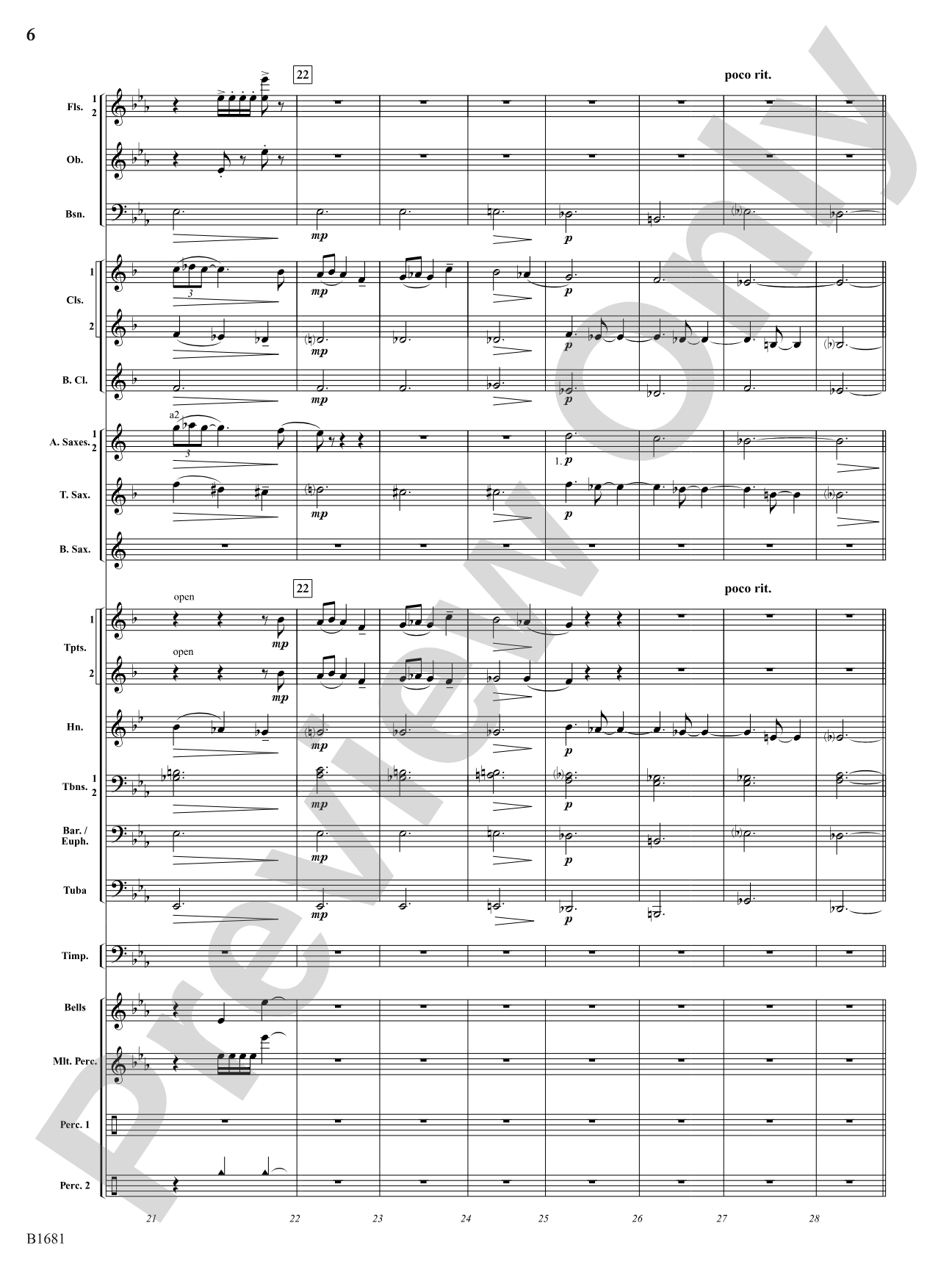 Scattered Light: Concert Band Conductor Score & Parts