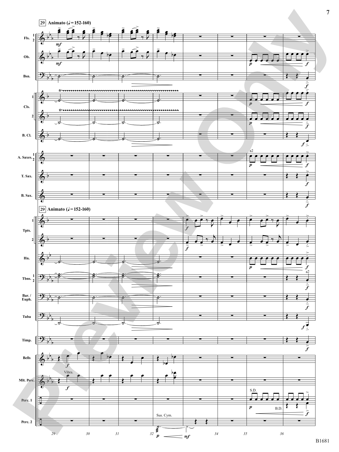 Scattered Light: Concert Band Conductor Score & Parts