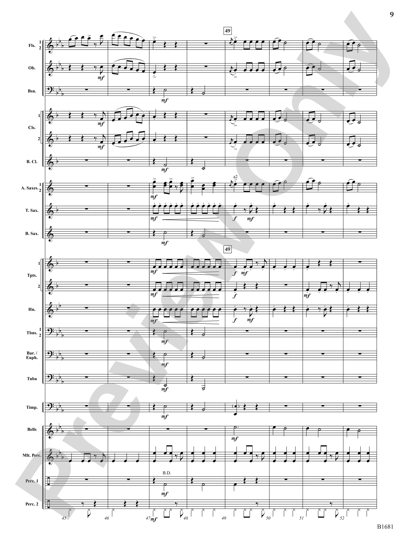 Scattered Light: Concert Band Conductor Score & Parts