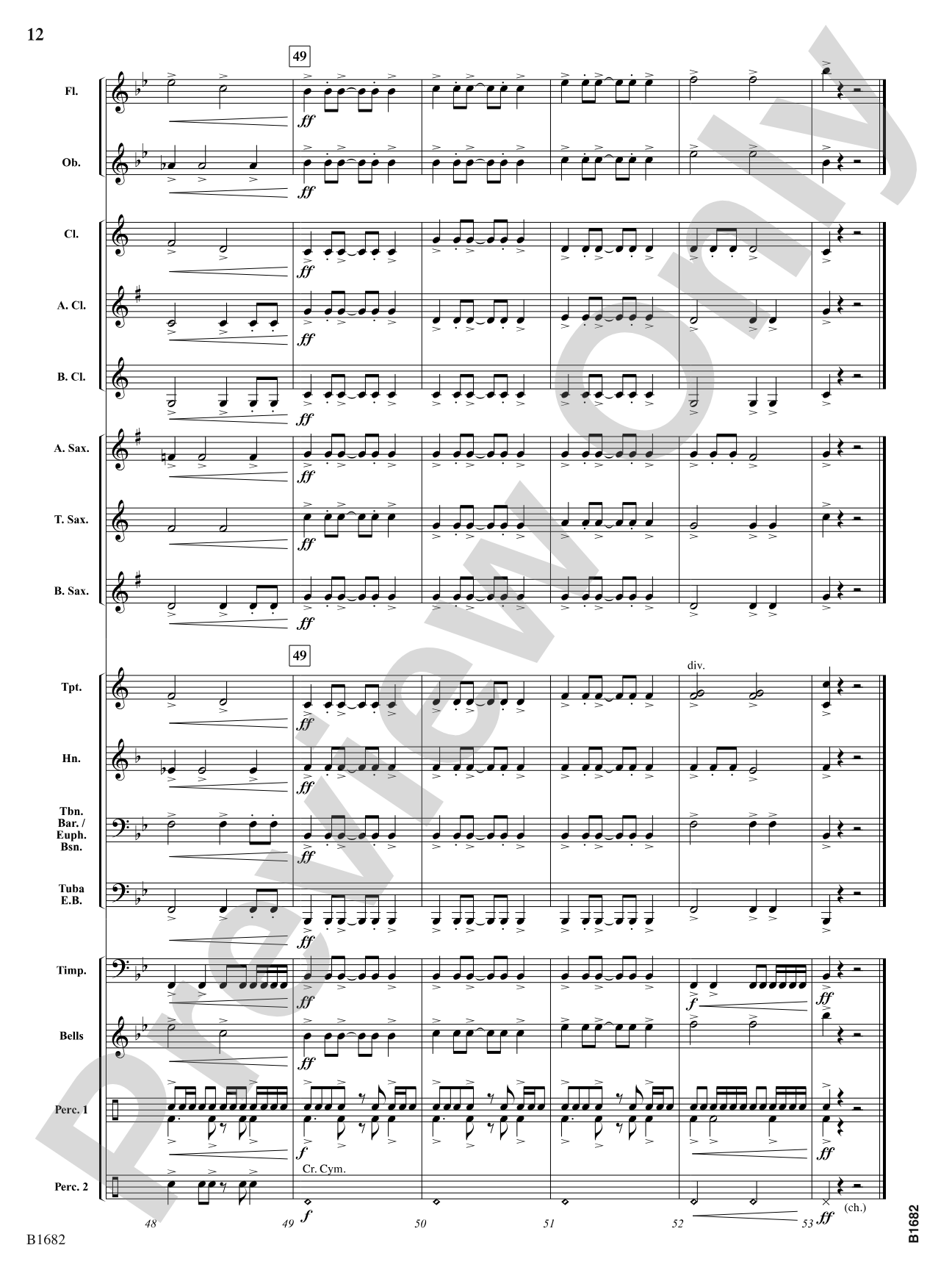 Cimarron Fanfare: Concert Band Conductor Score & Parts