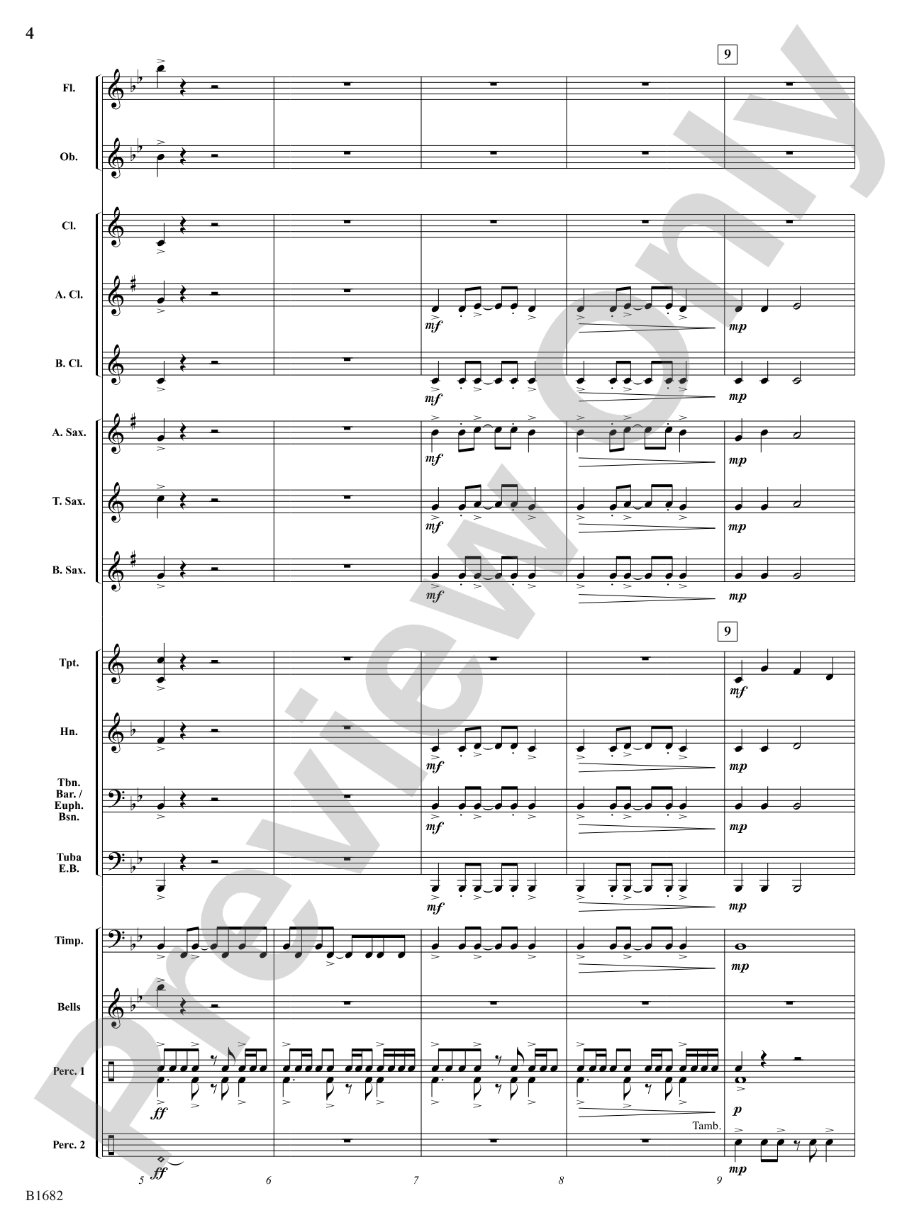 Cimarron Fanfare: Concert Band Conductor Score & Parts