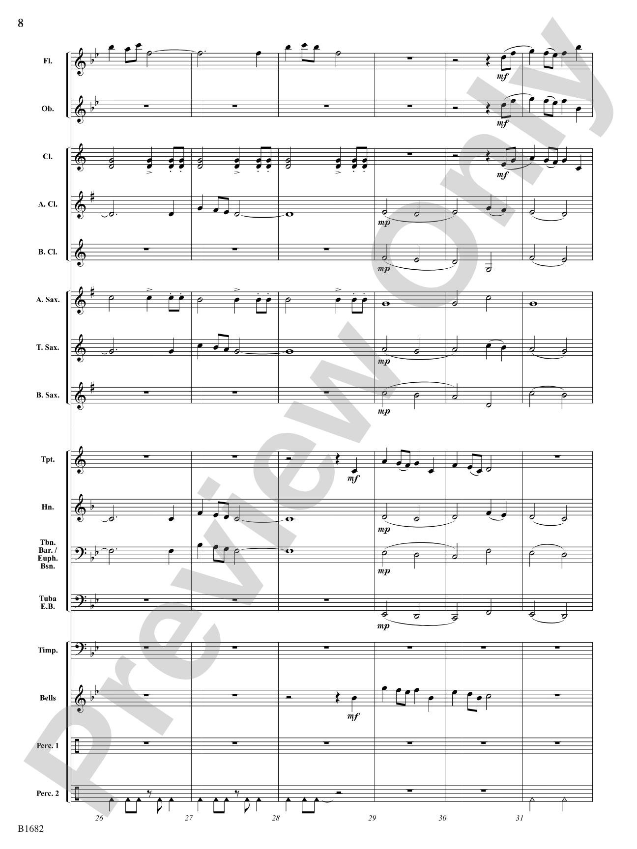 Cimarron Fanfare: Concert Band Conductor Score & Parts