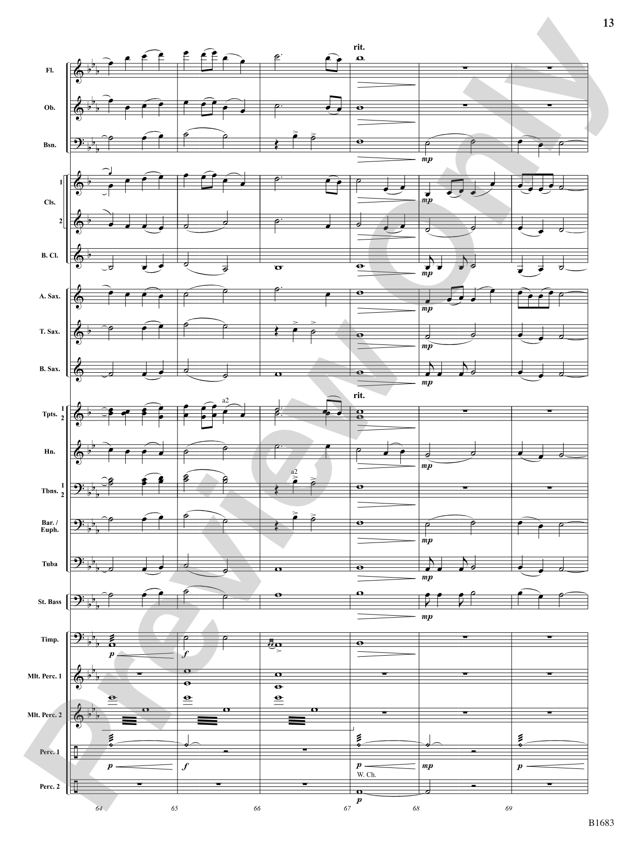 Resplendent Light: Concert Band Conductor Score & Parts
