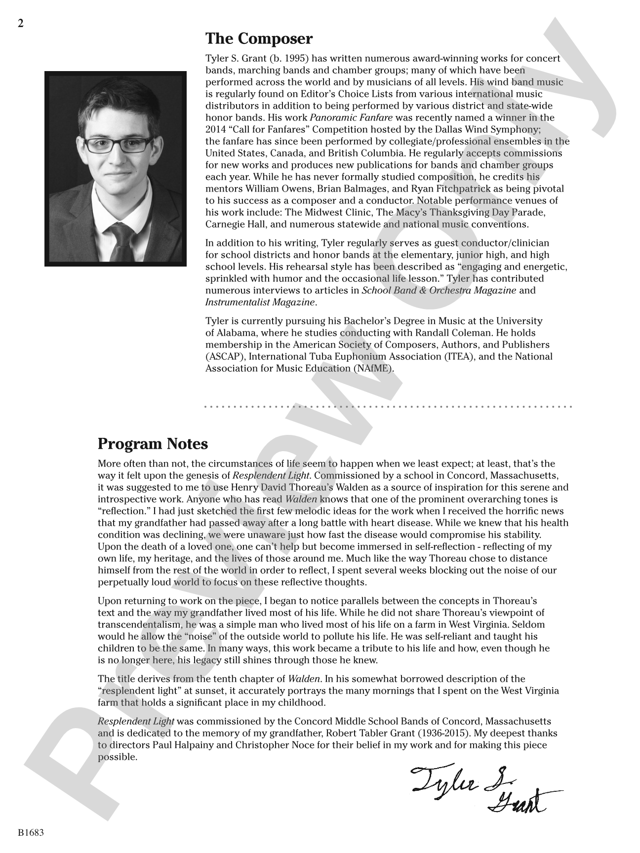 Resplendent Light: Concert Band Conductor Score & Parts