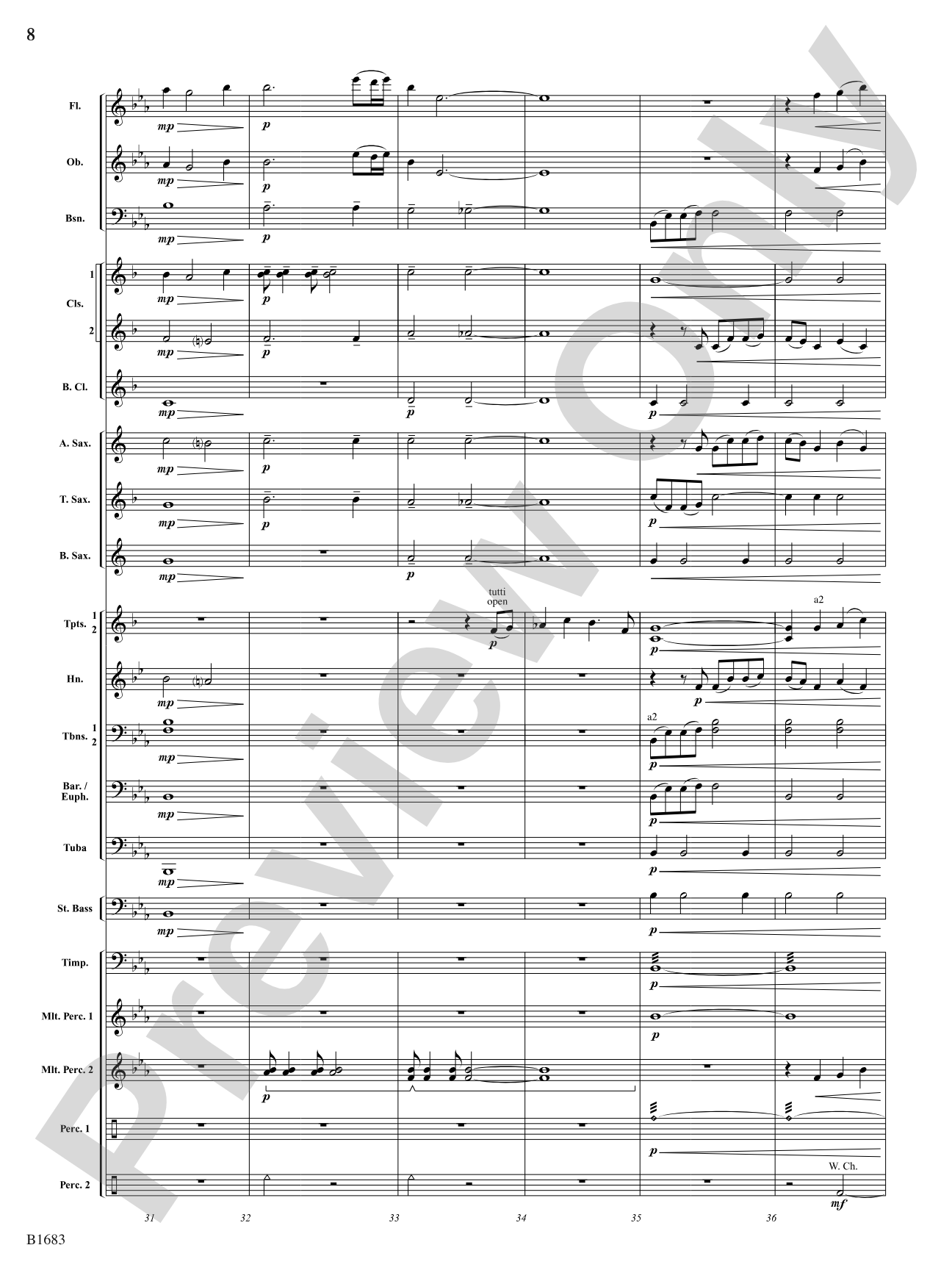 Resplendent Light: Concert Band Conductor Score & Parts