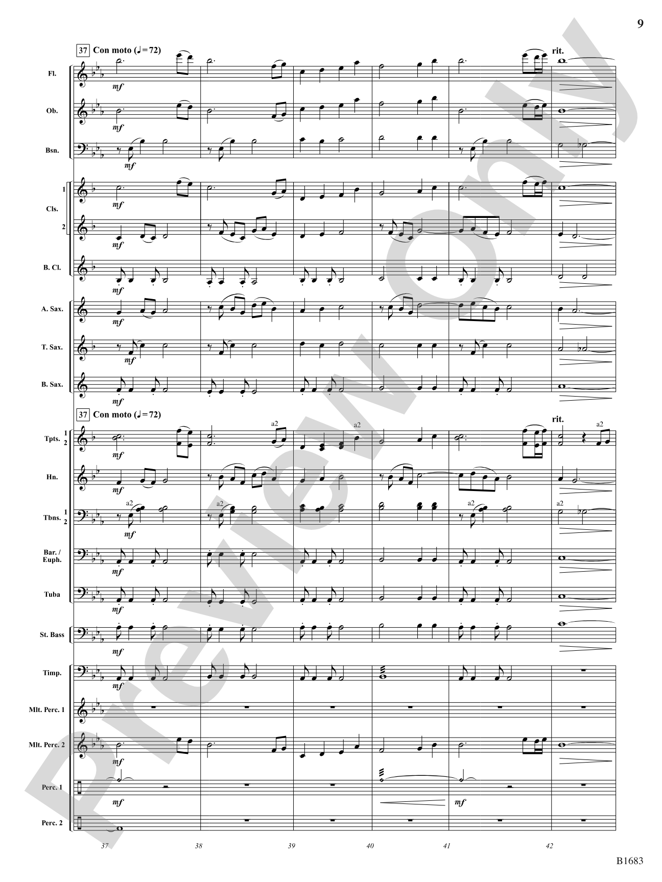 Resplendent Light: Concert Band Conductor Score & Parts