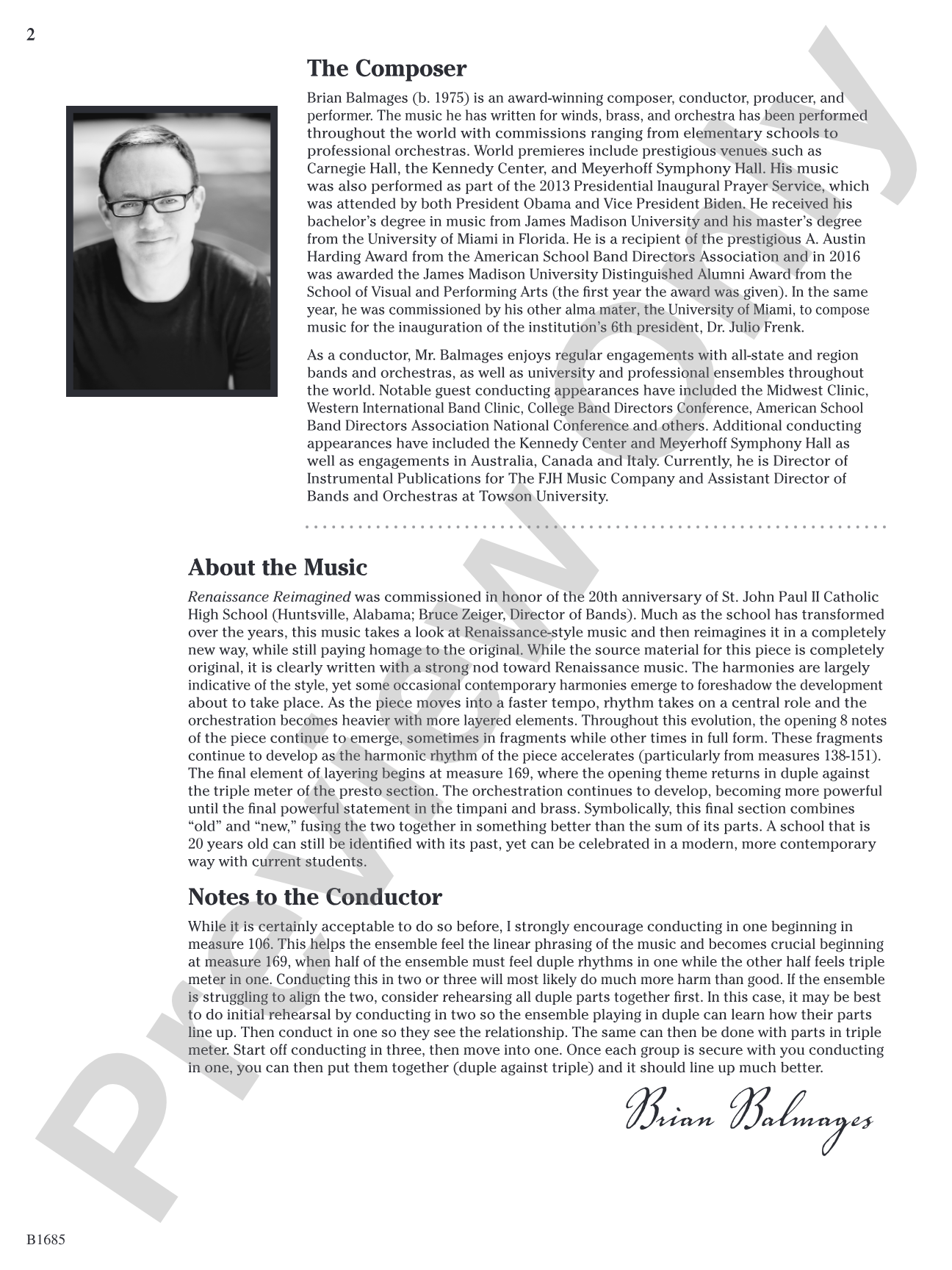 Renaissance Reimagined: Concert Band Conductor Score & Parts