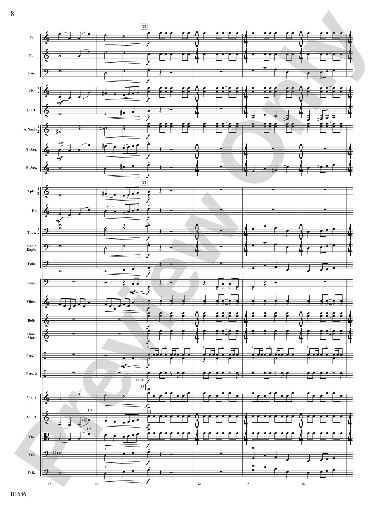 Eagles Among Us: Concert Band Conductor Score & Parts