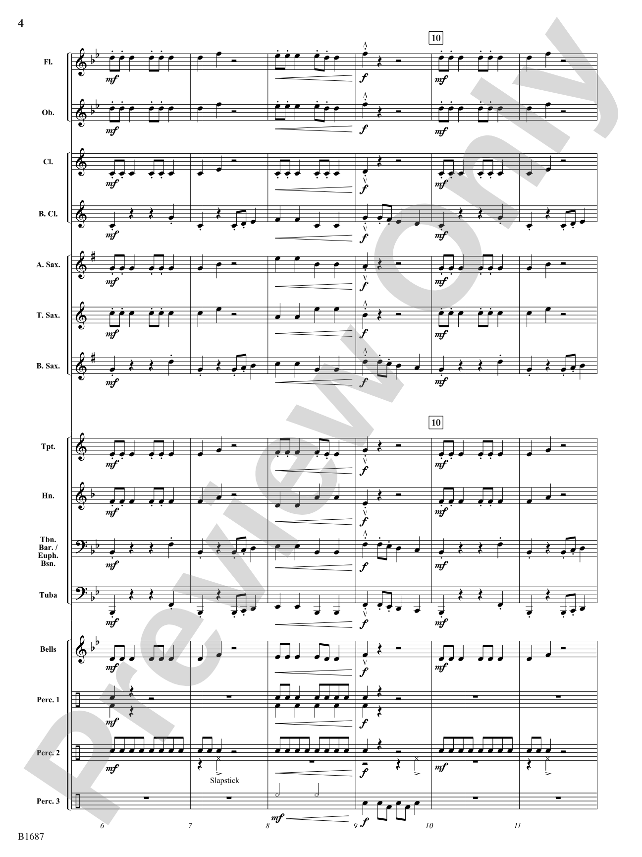A Rather Bumpy Sleigh Ride: Concert Band Conductor Score & Parts
