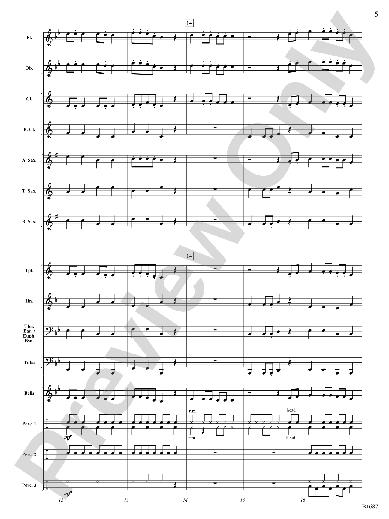 A Rather Bumpy Sleigh Ride: Concert Band Conductor Score & Parts