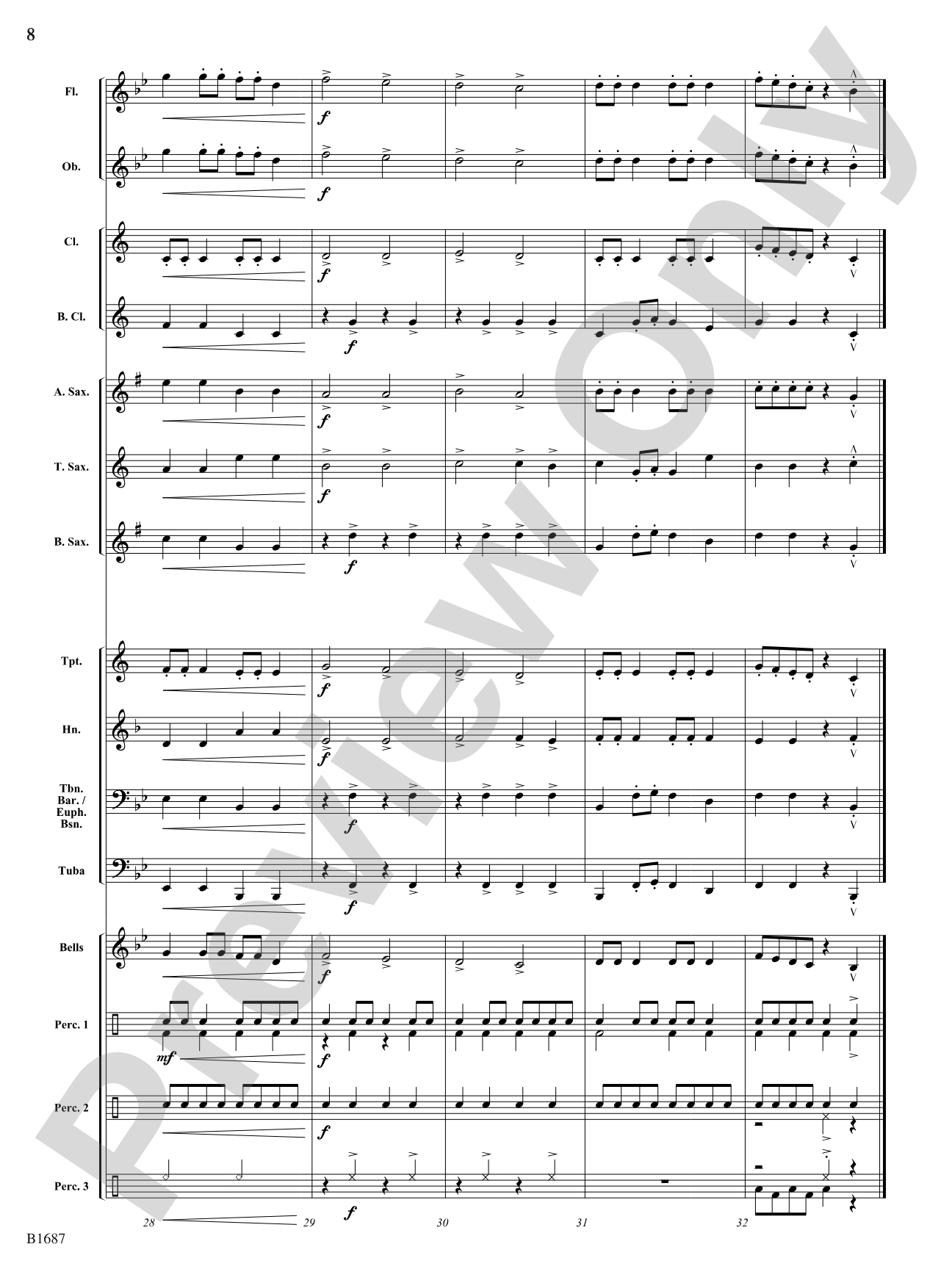 A Rather Bumpy Sleigh Ride: Concert Band Conductor Score & Parts