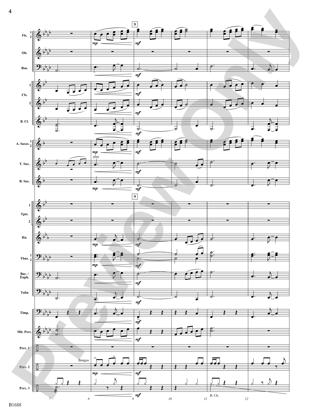 Congolese: Concert Band Conductor Score & Parts