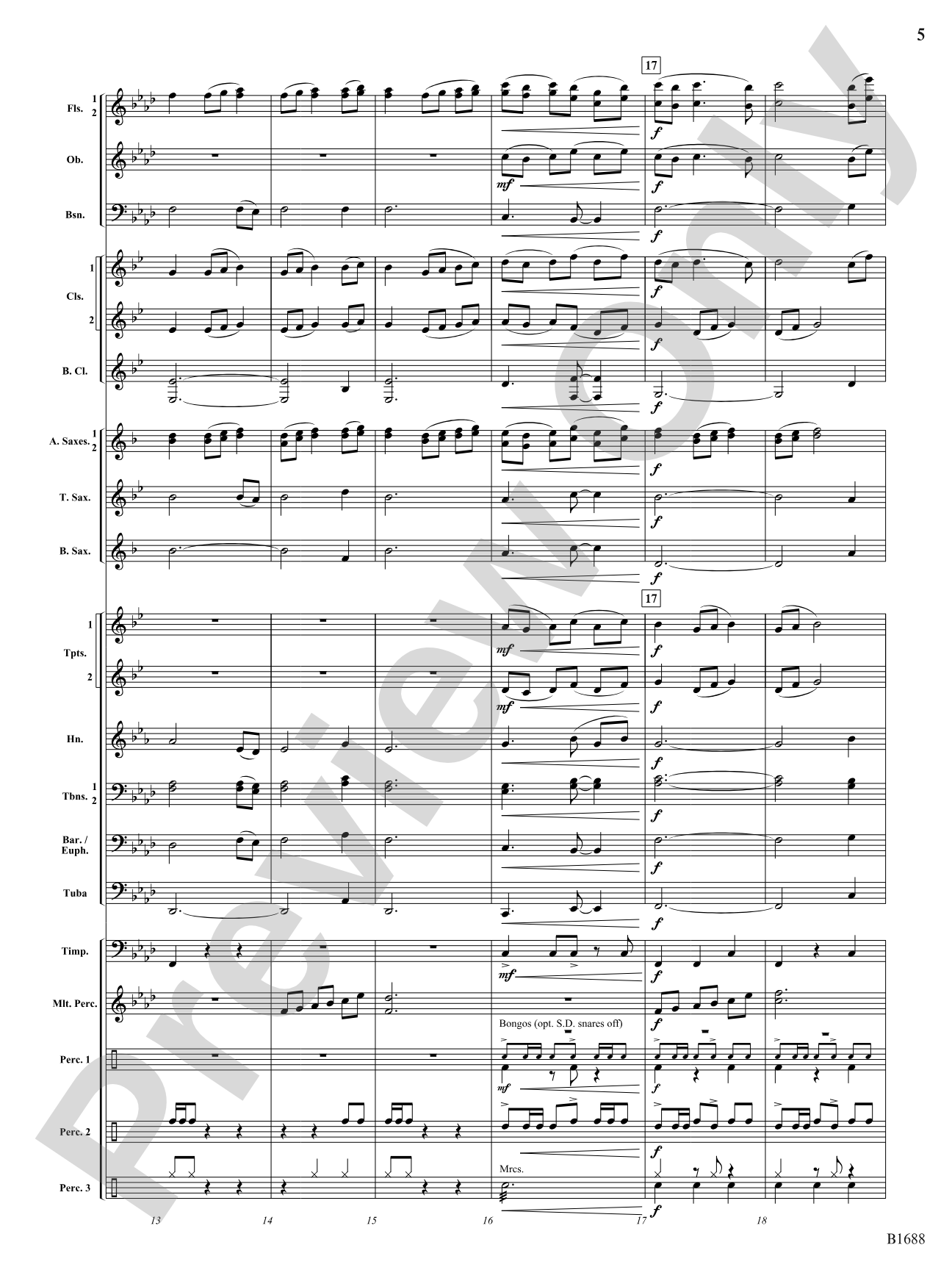 Congolese: Concert Band Conductor Score & Parts