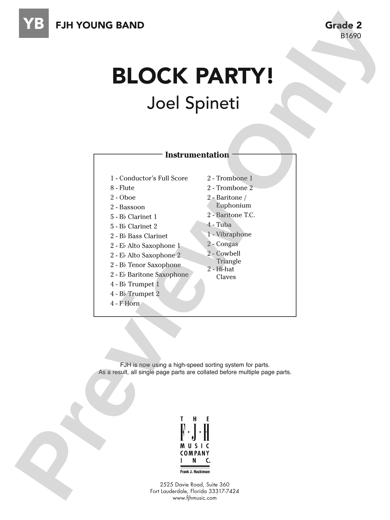 Block Party!: Concert Band Conductor Score & Parts