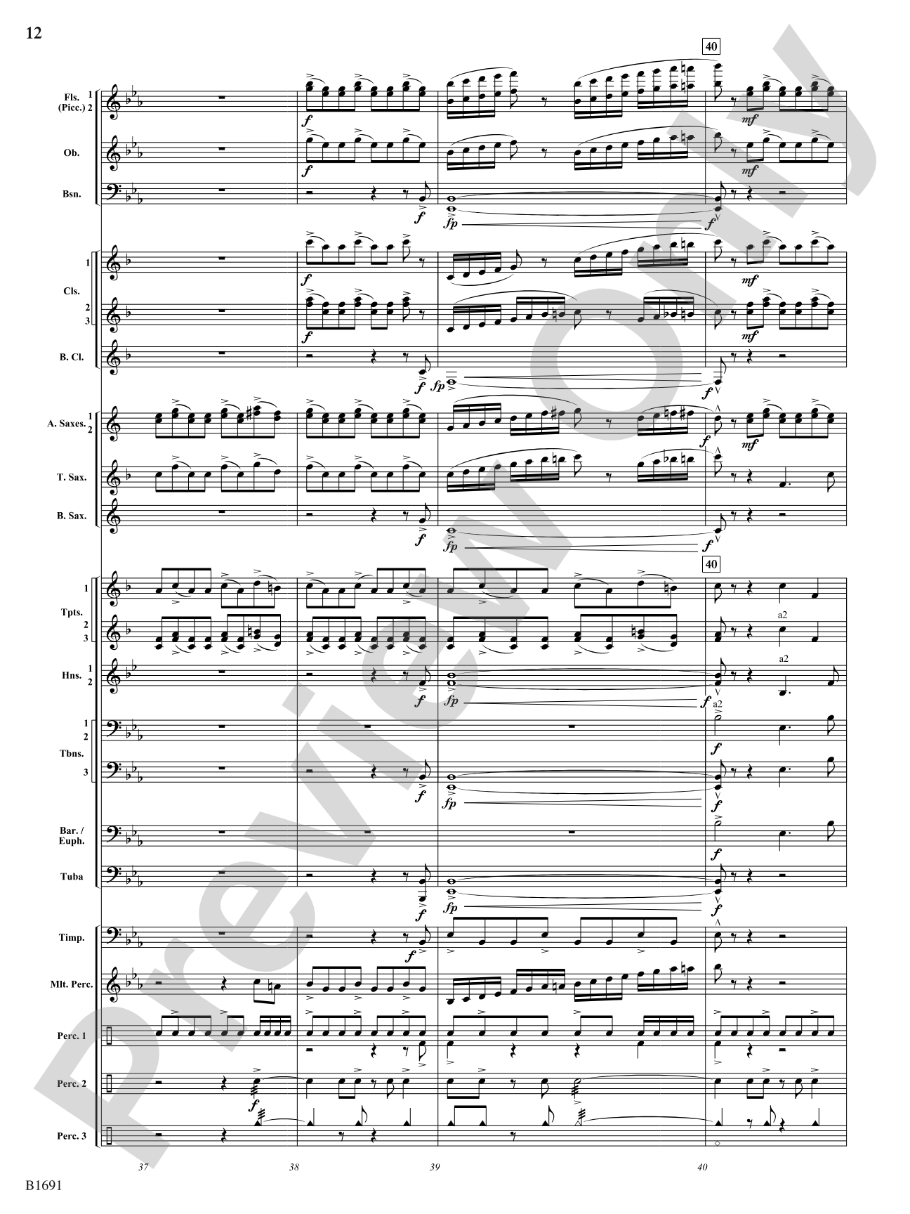 Across The Great Plains: Concert Band Conductor Score & Parts