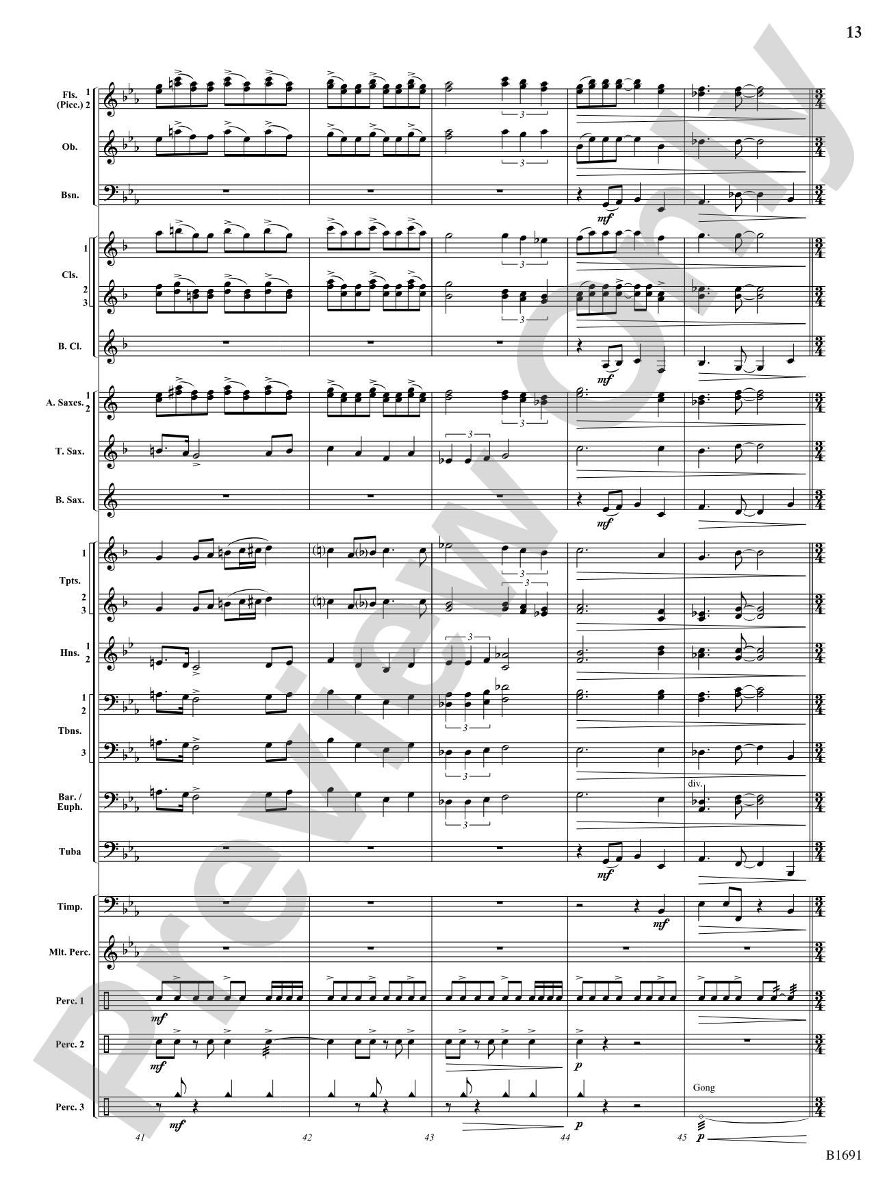 Across The Great Plains: Concert Band Conductor Score & Parts