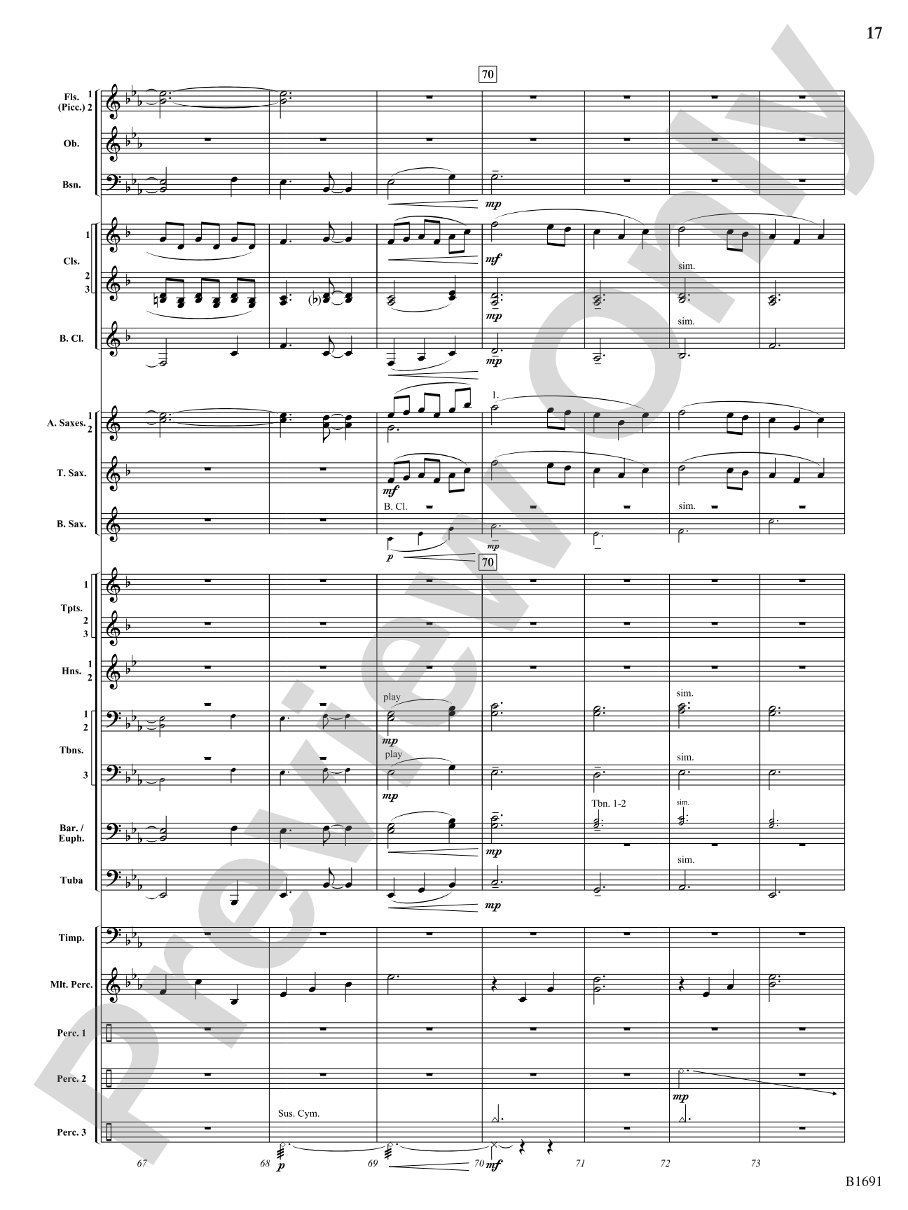 Across The Great Plains: Concert Band Conductor Score & Parts