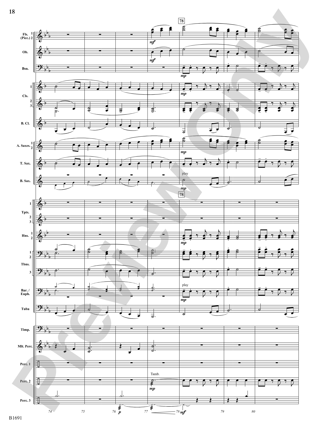 Across The Great Plains: Concert Band Conductor Score & Parts