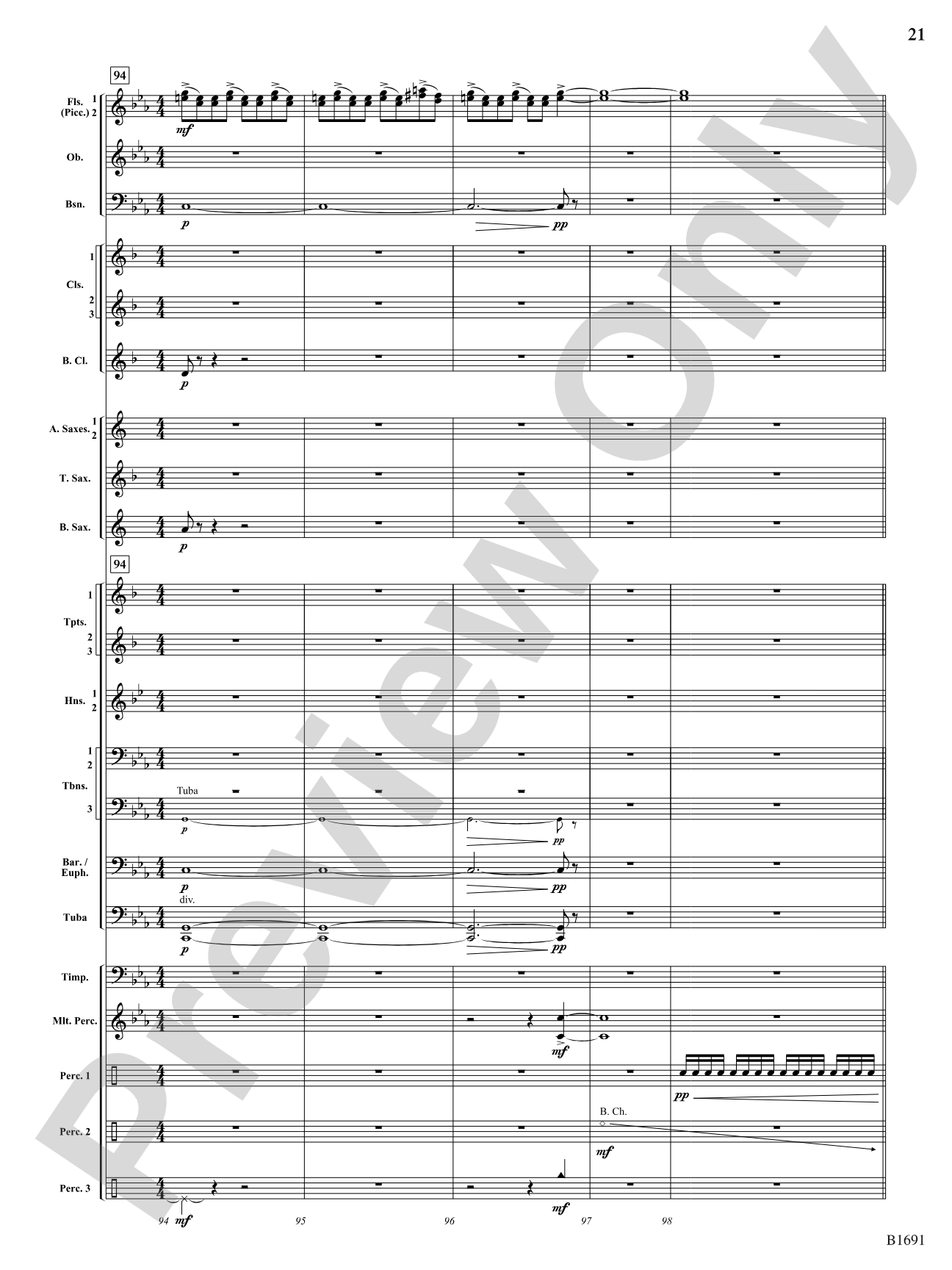 Across The Great Plains: Concert Band Conductor Score & Parts