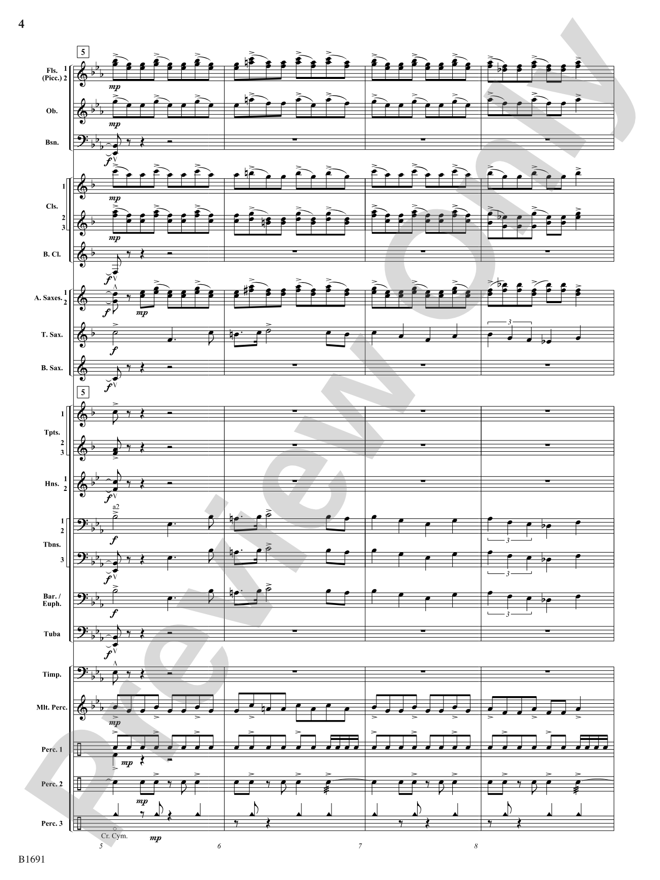 Across The Great Plains: Concert Band Conductor Score & Parts