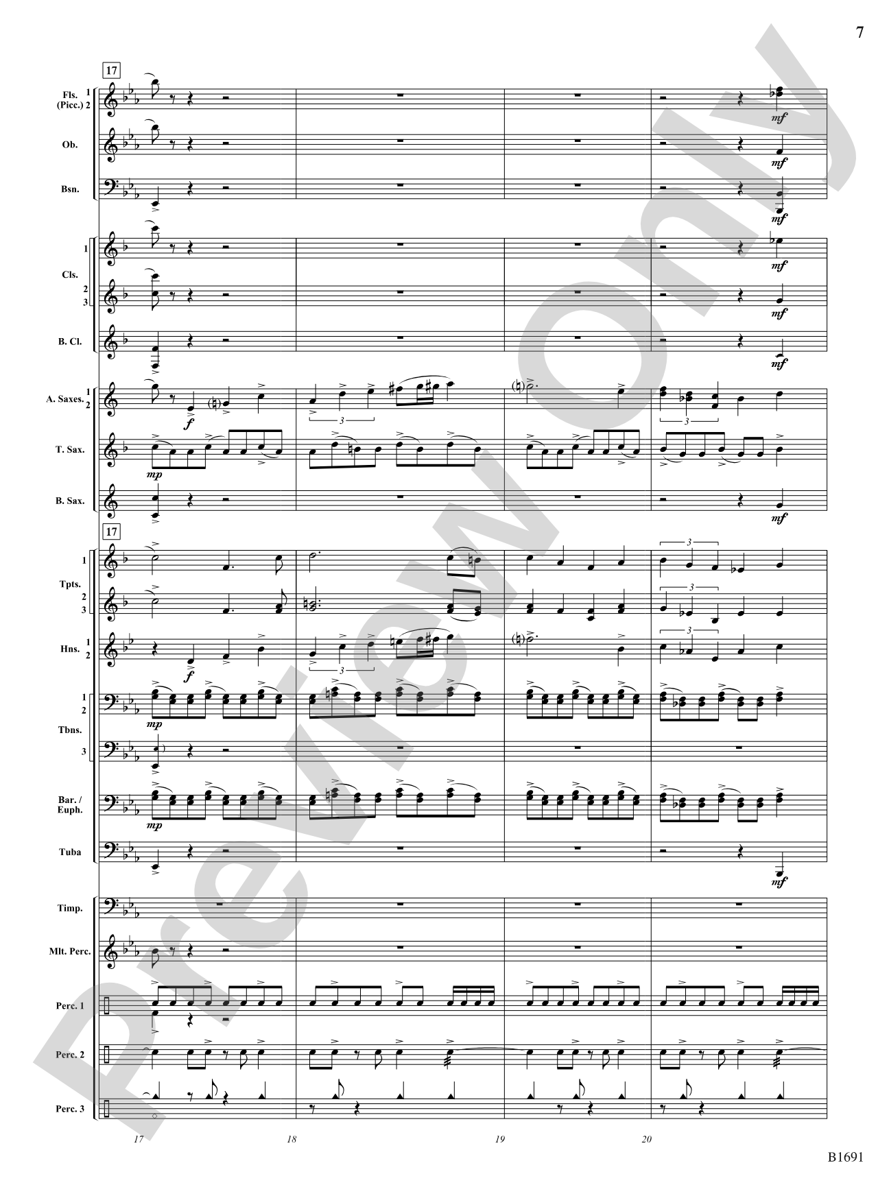 Across The Great Plains: Concert Band Conductor Score & Parts