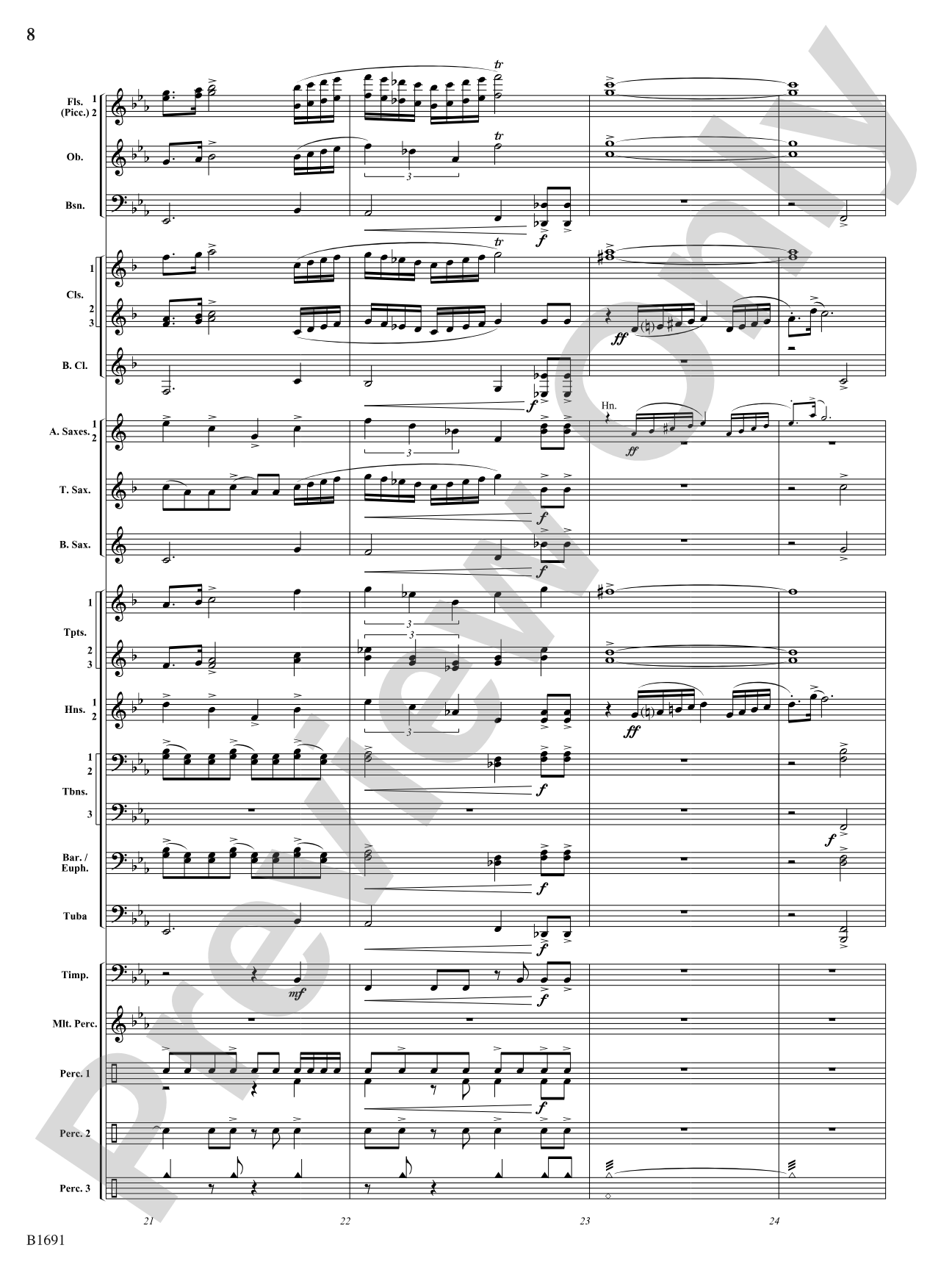 Across The Great Plains: Concert Band Conductor Score & Parts