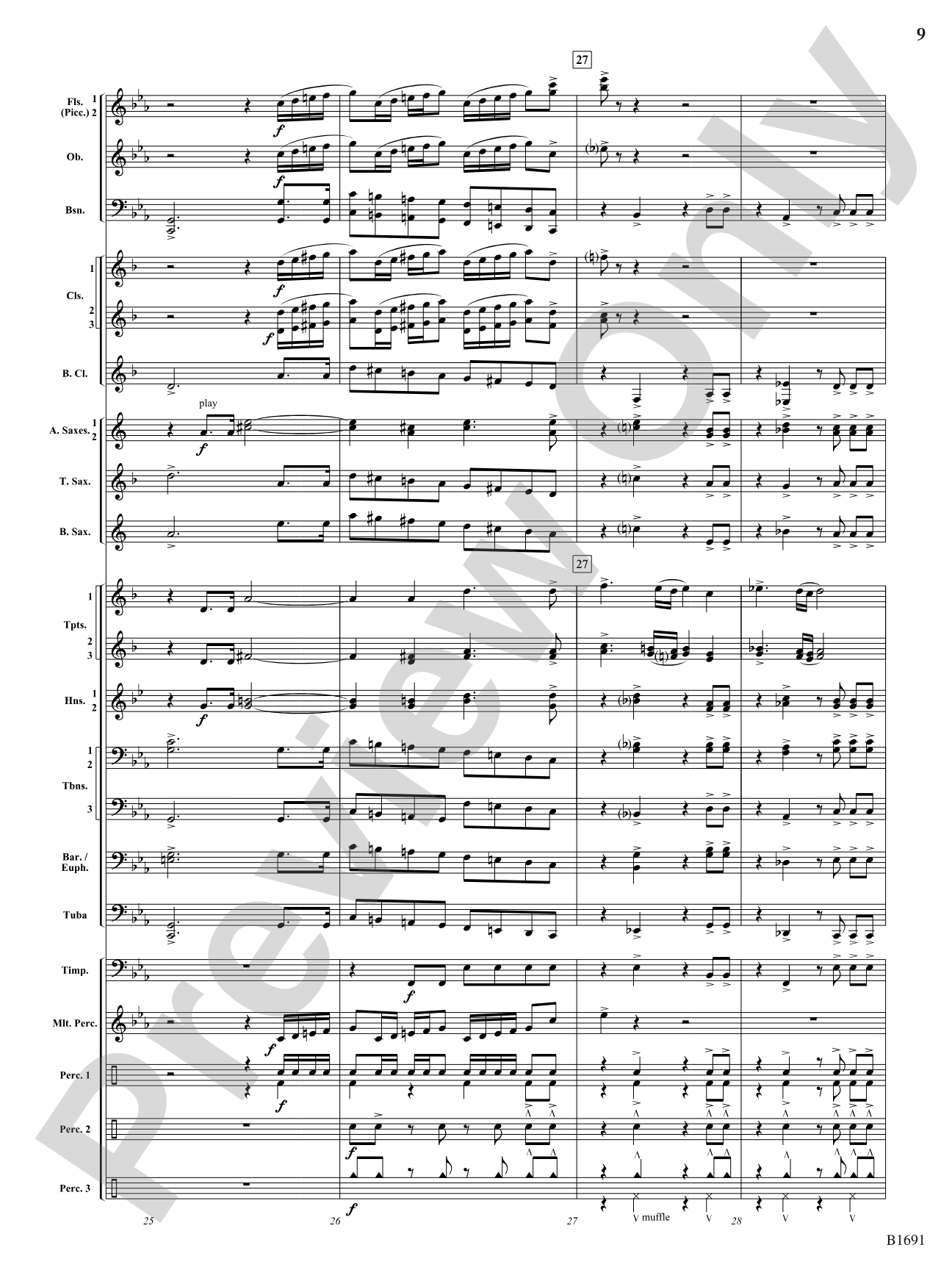 Across The Great Plains: Concert Band Conductor Score & Parts