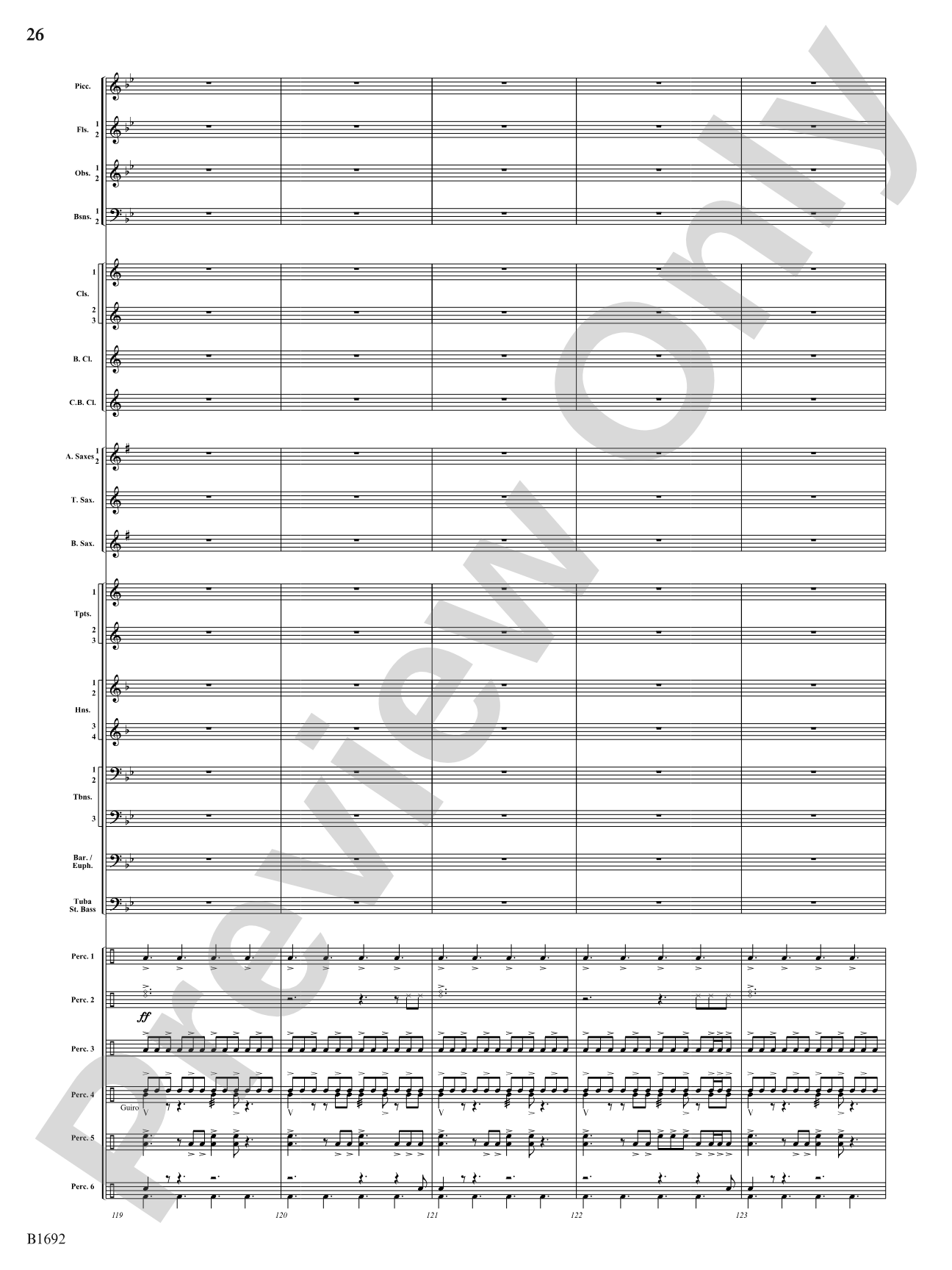 Fiesta de los Toros: Concert Band Conductor Score & Parts
