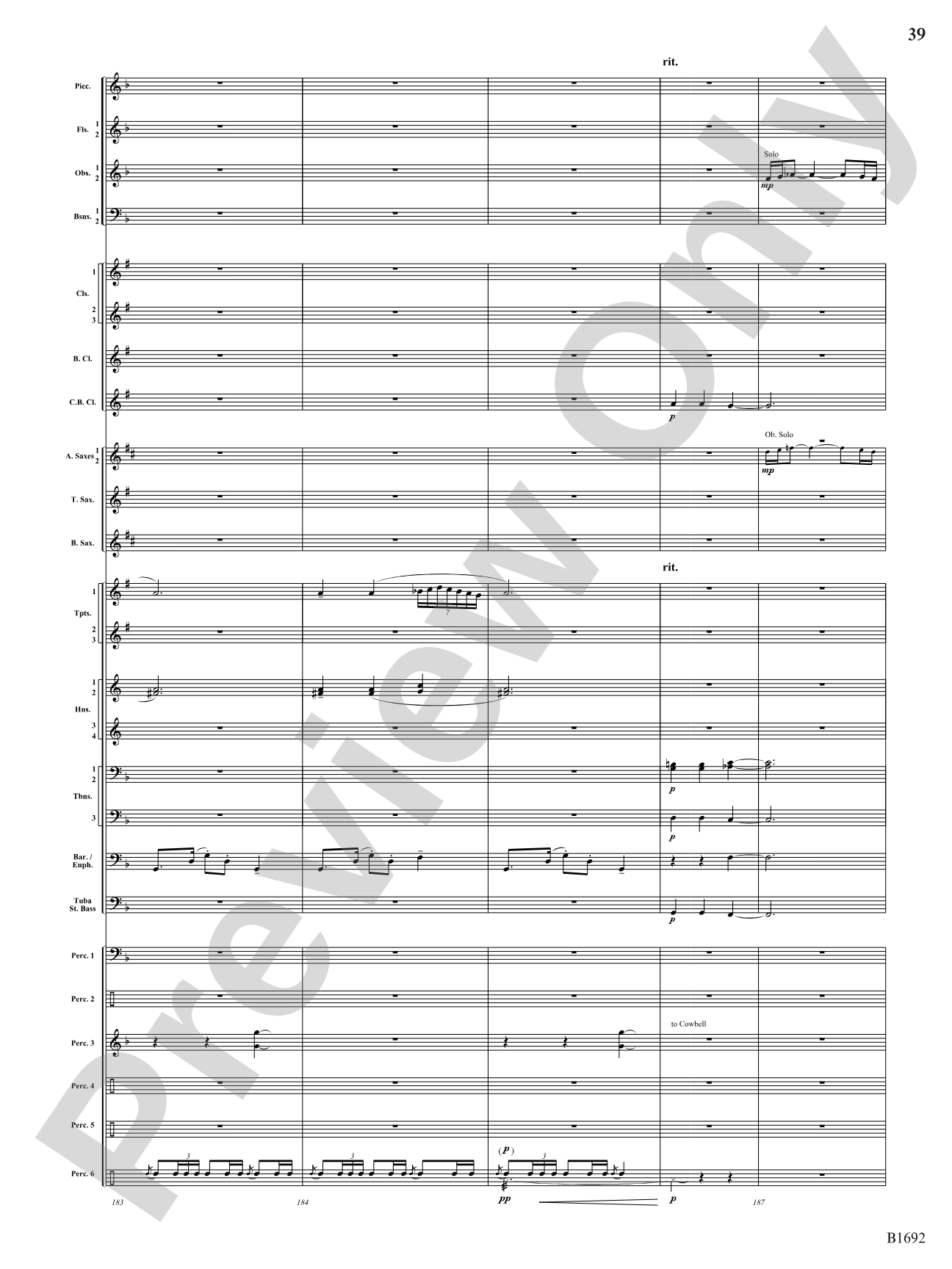 Fiesta de los Toros: Concert Band Conductor Score & Parts