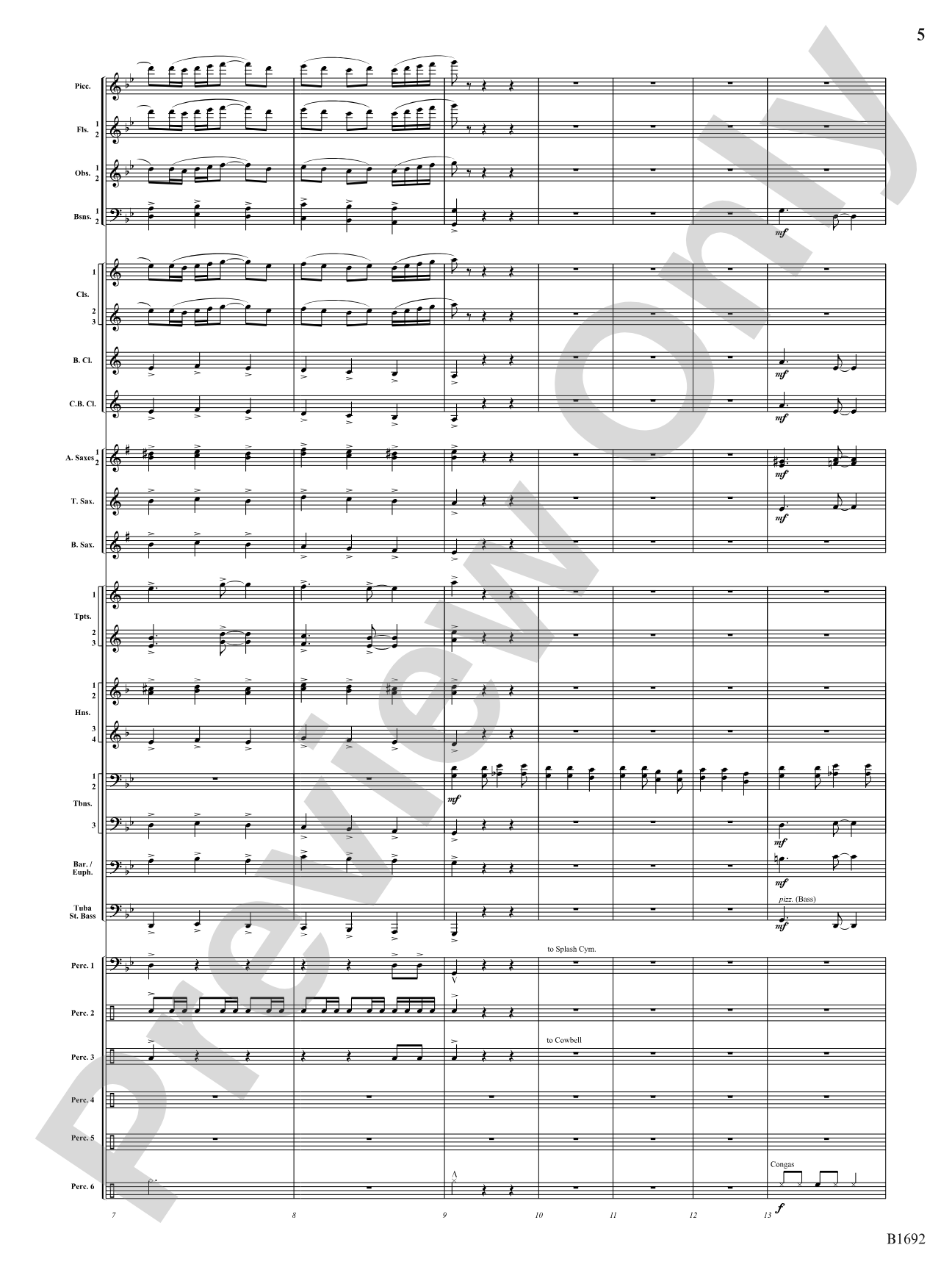 Fiesta de los Toros: Concert Band Conductor Score & Parts
