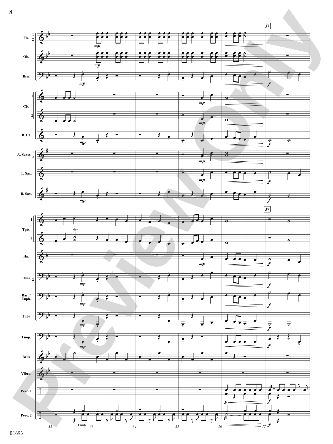 Paradise Awaiting...: Concert Band Conductor Score & Parts