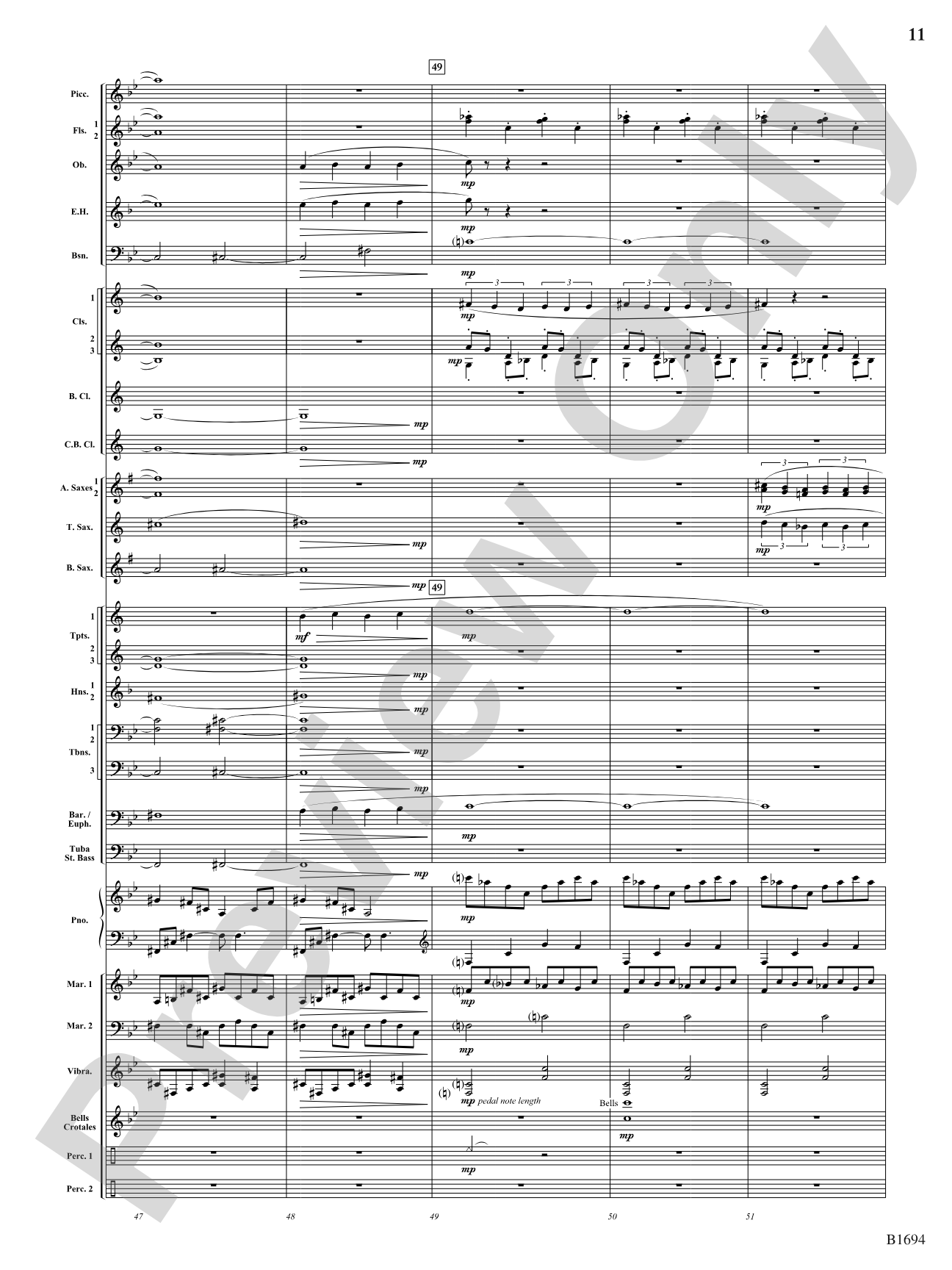 Swirling Prisms: Concert Band Conductor Score & Parts