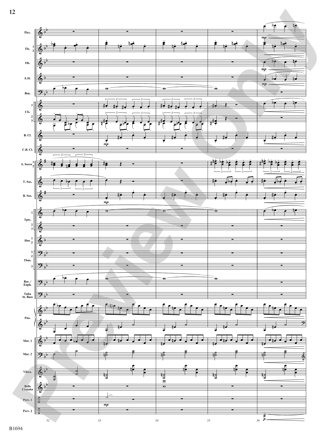 Swirling Prisms: Concert Band Conductor Score & Parts