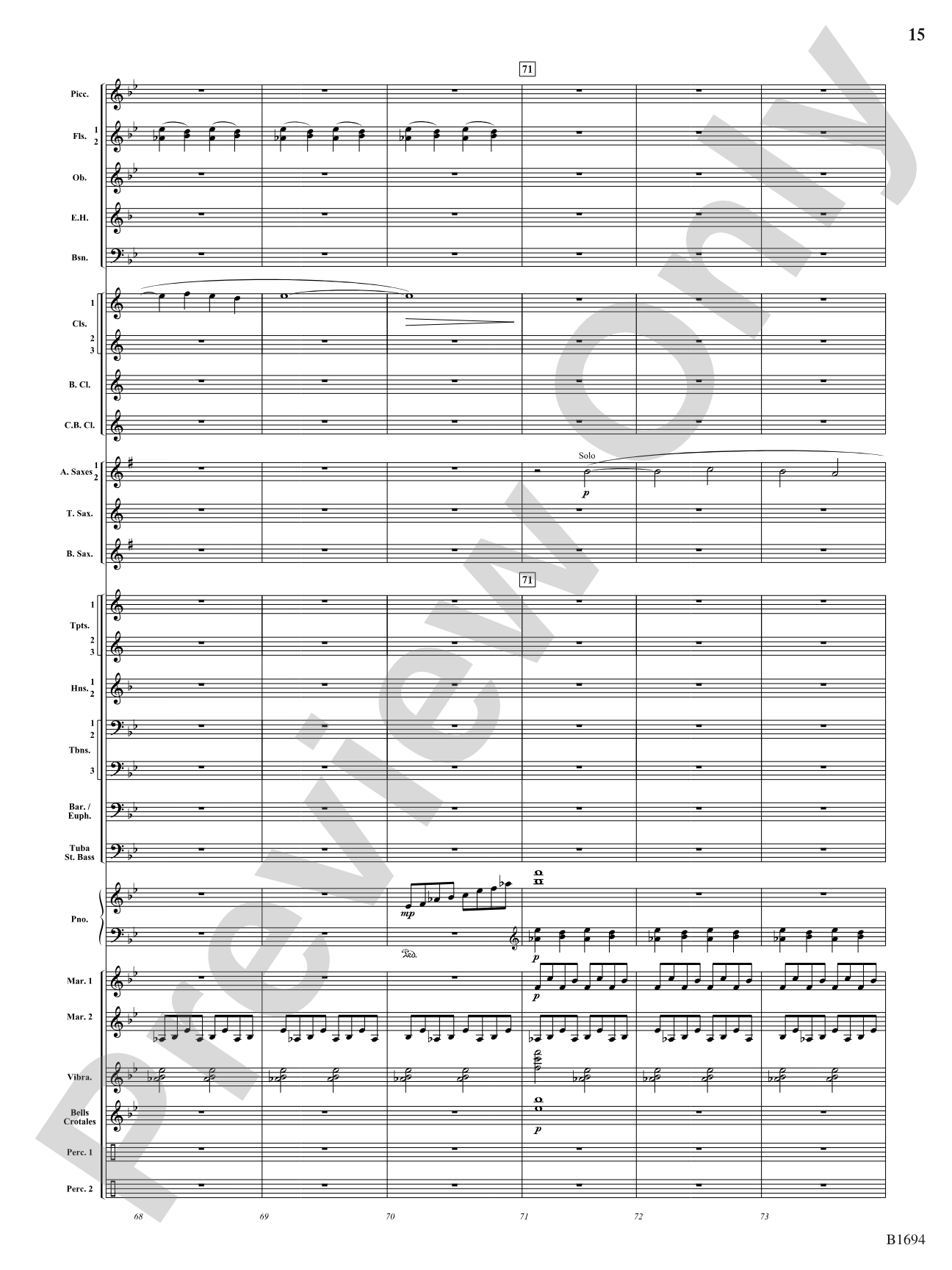Swirling Prisms: Concert Band Conductor Score & Parts