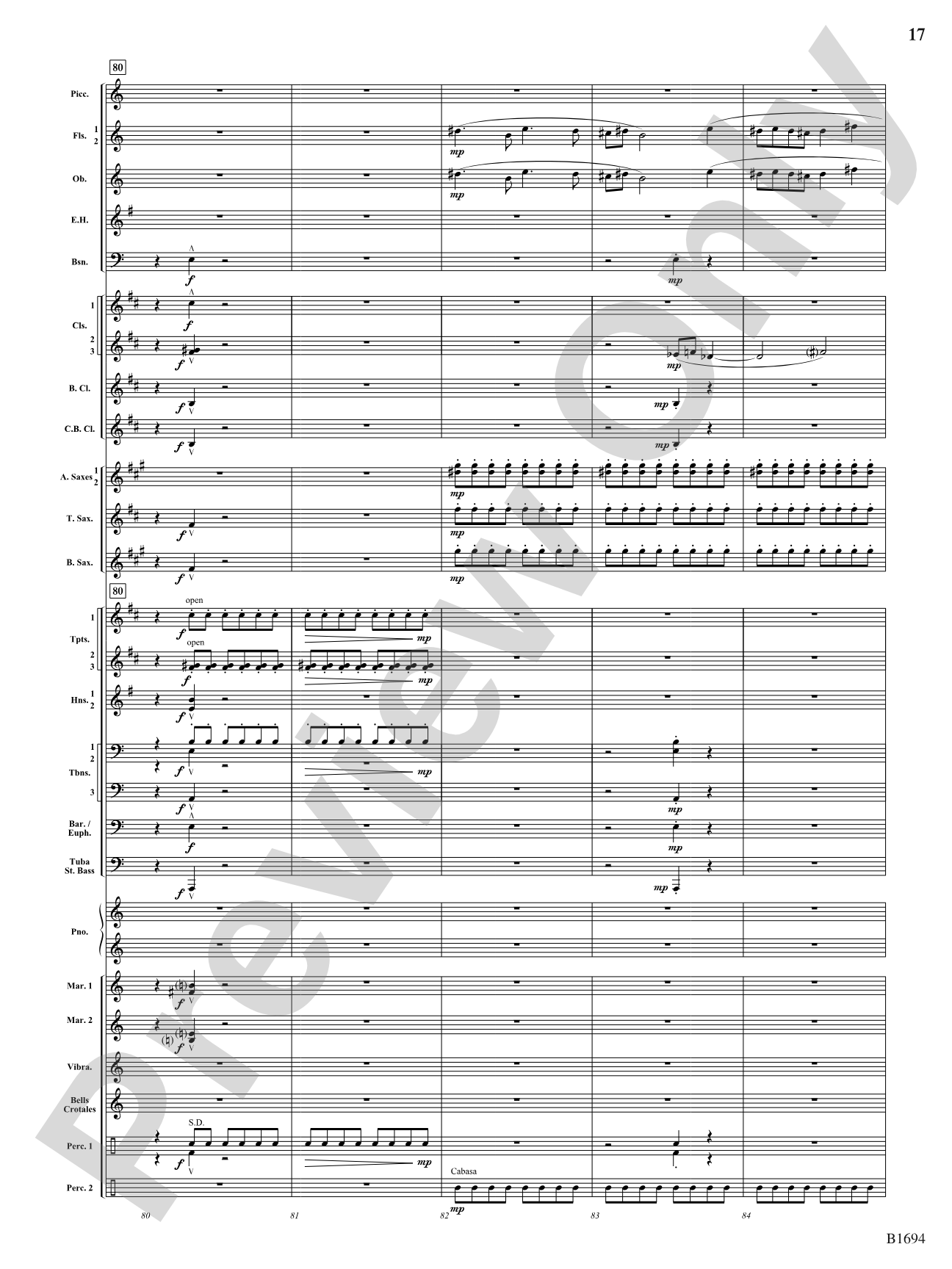 Swirling Prisms: Concert Band Conductor Score & Parts