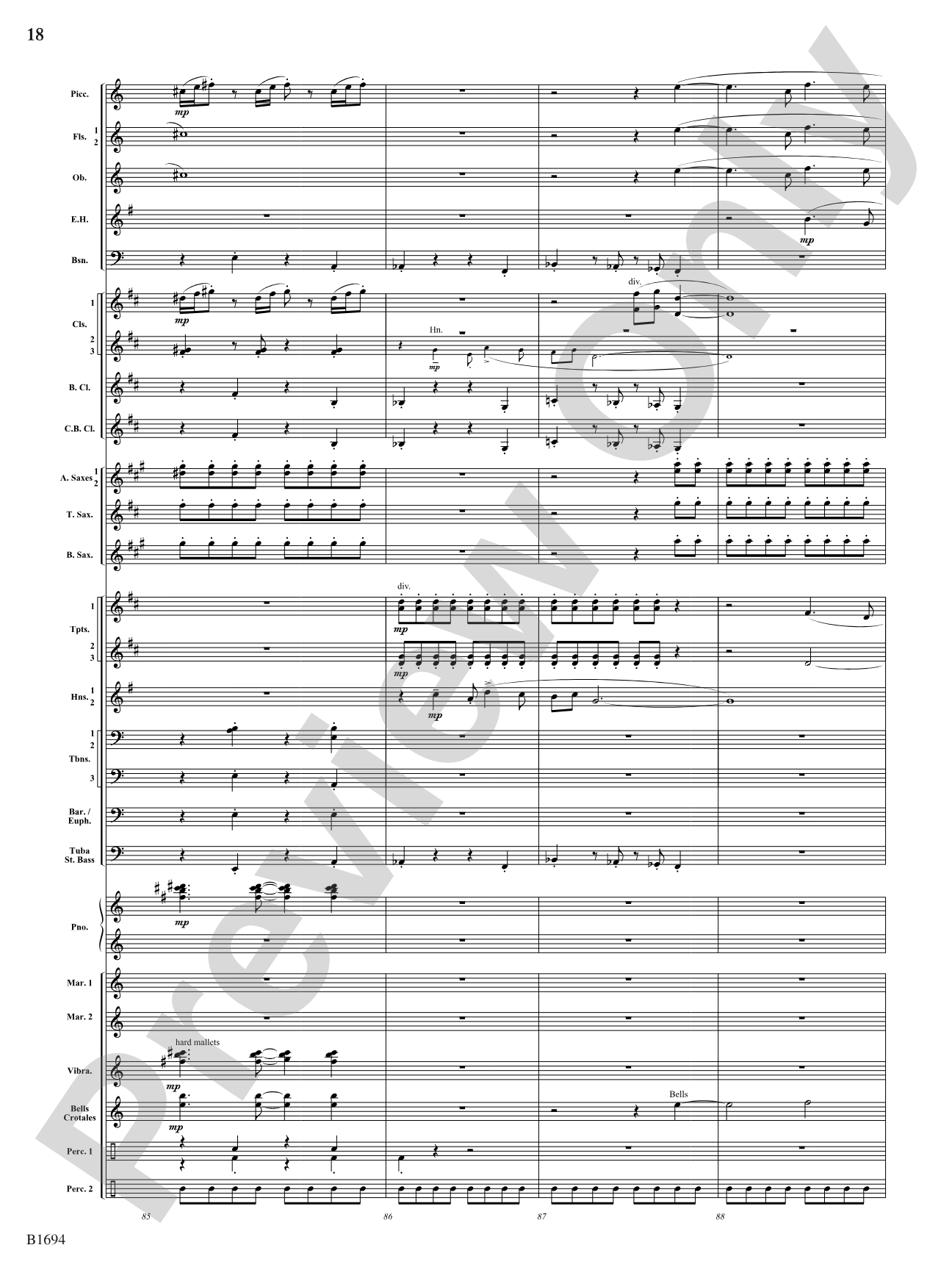 Swirling Prisms: Concert Band Conductor Score & Parts