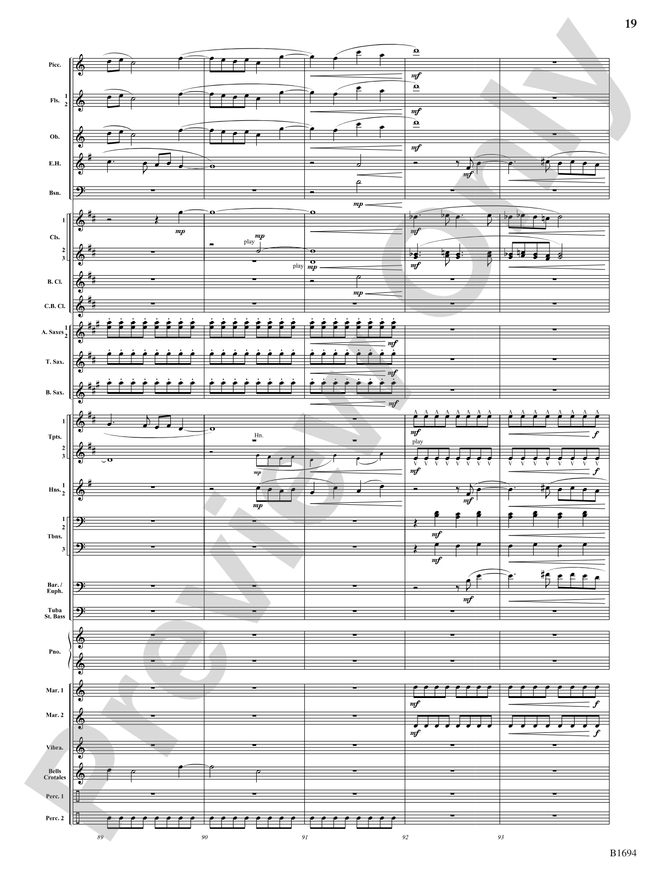 Swirling Prisms: Concert Band Conductor Score & Parts