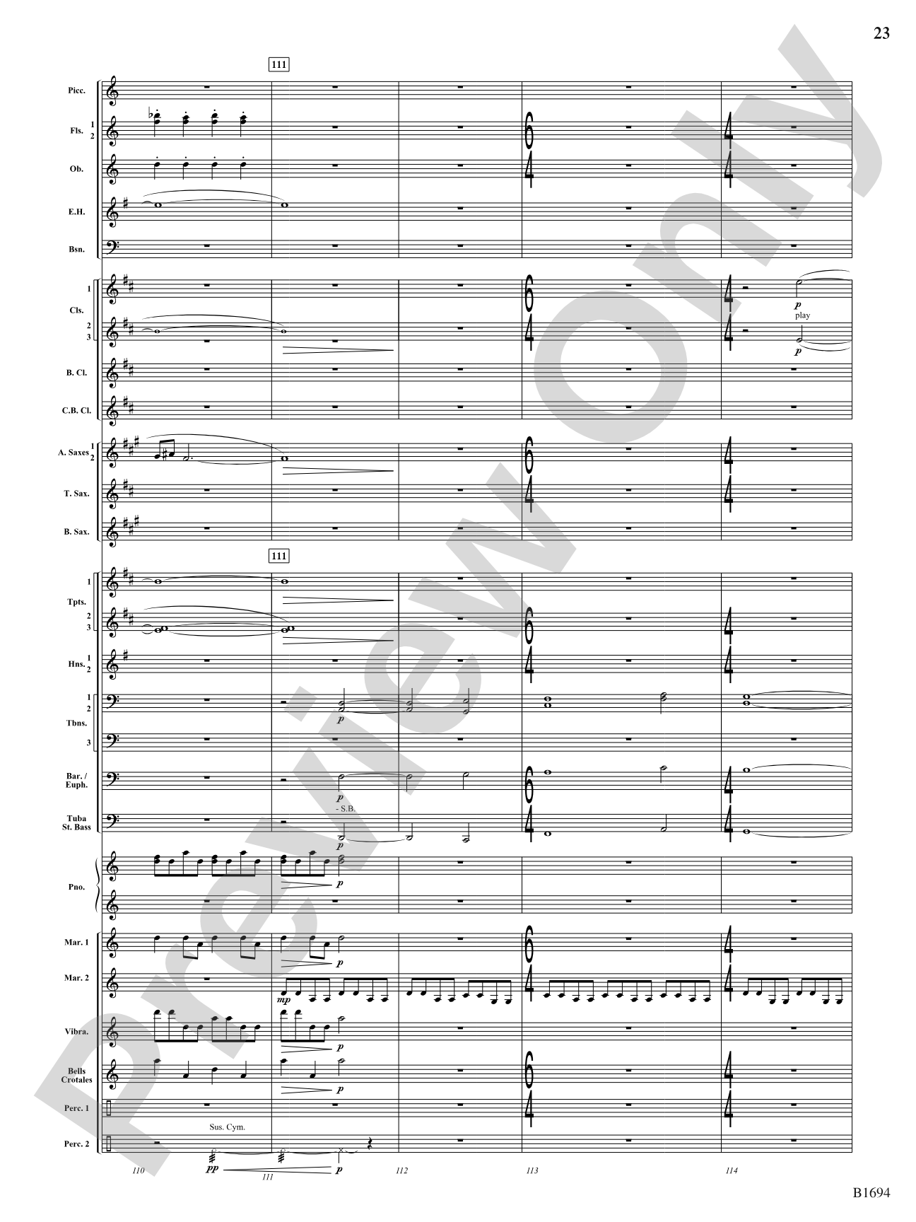 Swirling Prisms: Concert Band Conductor Score & Parts