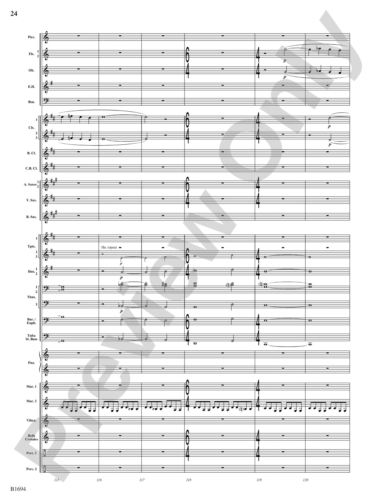 Swirling Prisms: Concert Band Conductor Score & Parts