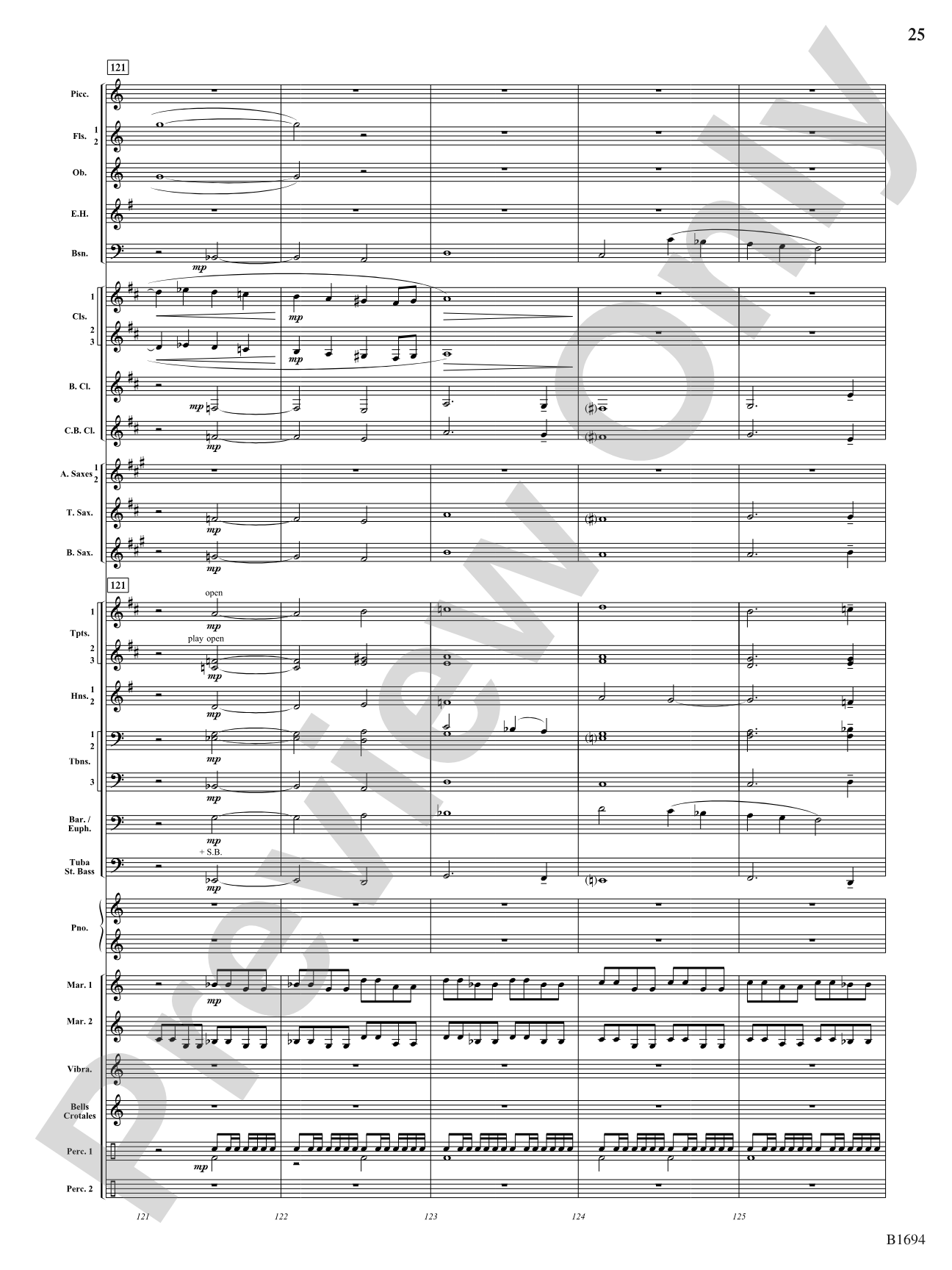 Swirling Prisms: Concert Band Conductor Score & Parts