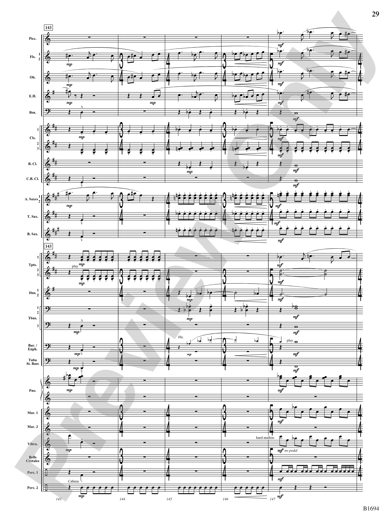 Swirling Prisms: Concert Band Conductor Score & Parts