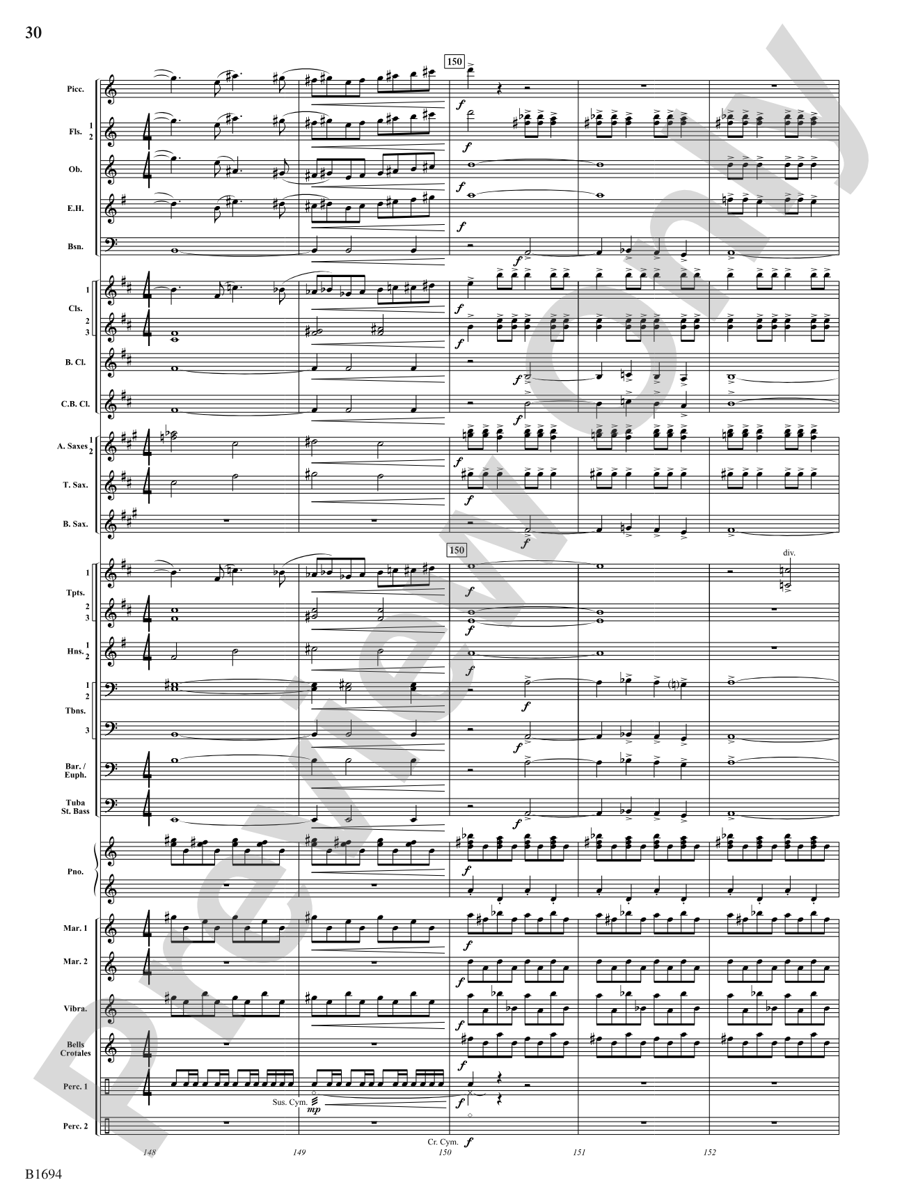 Swirling Prisms: Concert Band Conductor Score & Parts