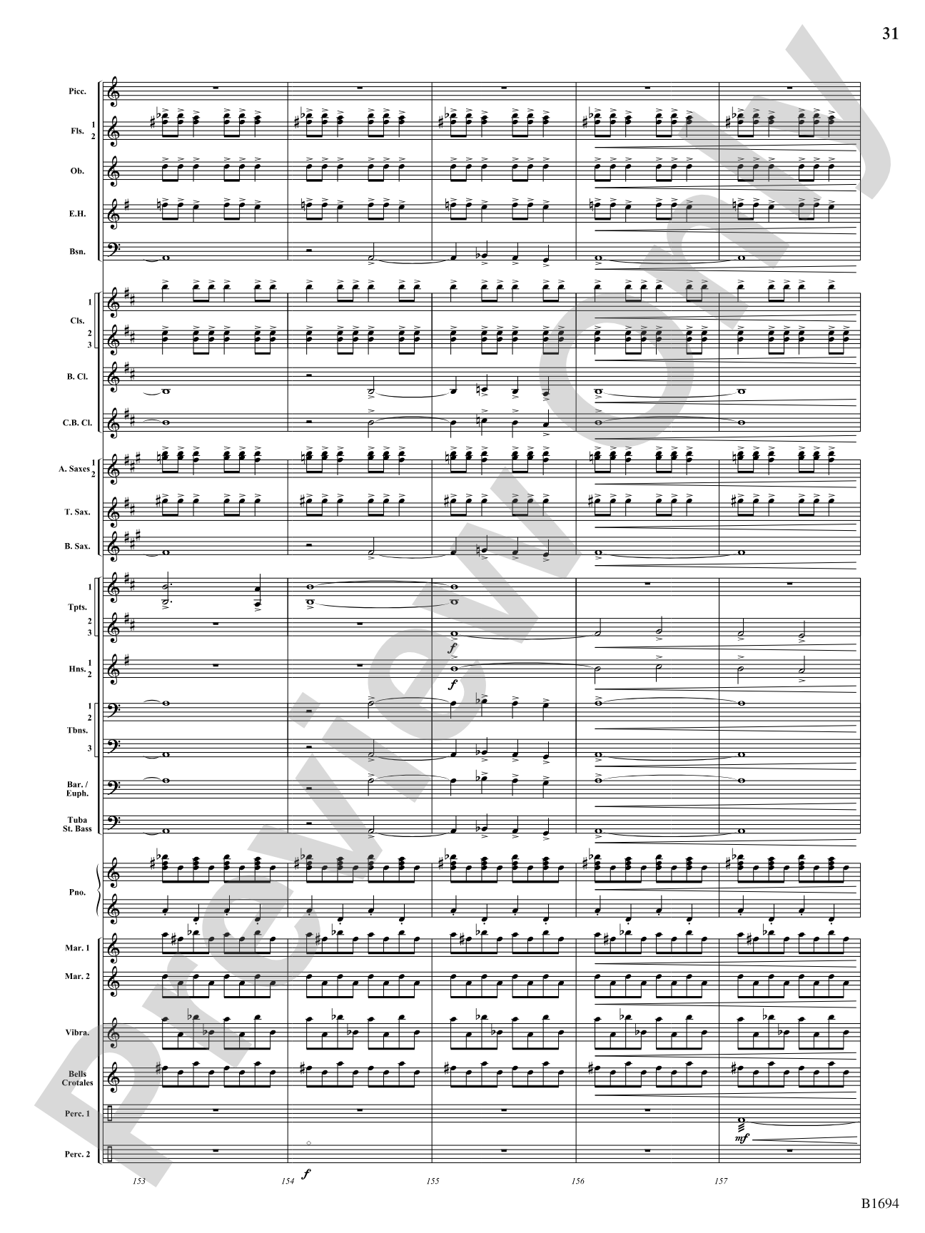 Swirling Prisms: Concert Band Conductor Score & Parts