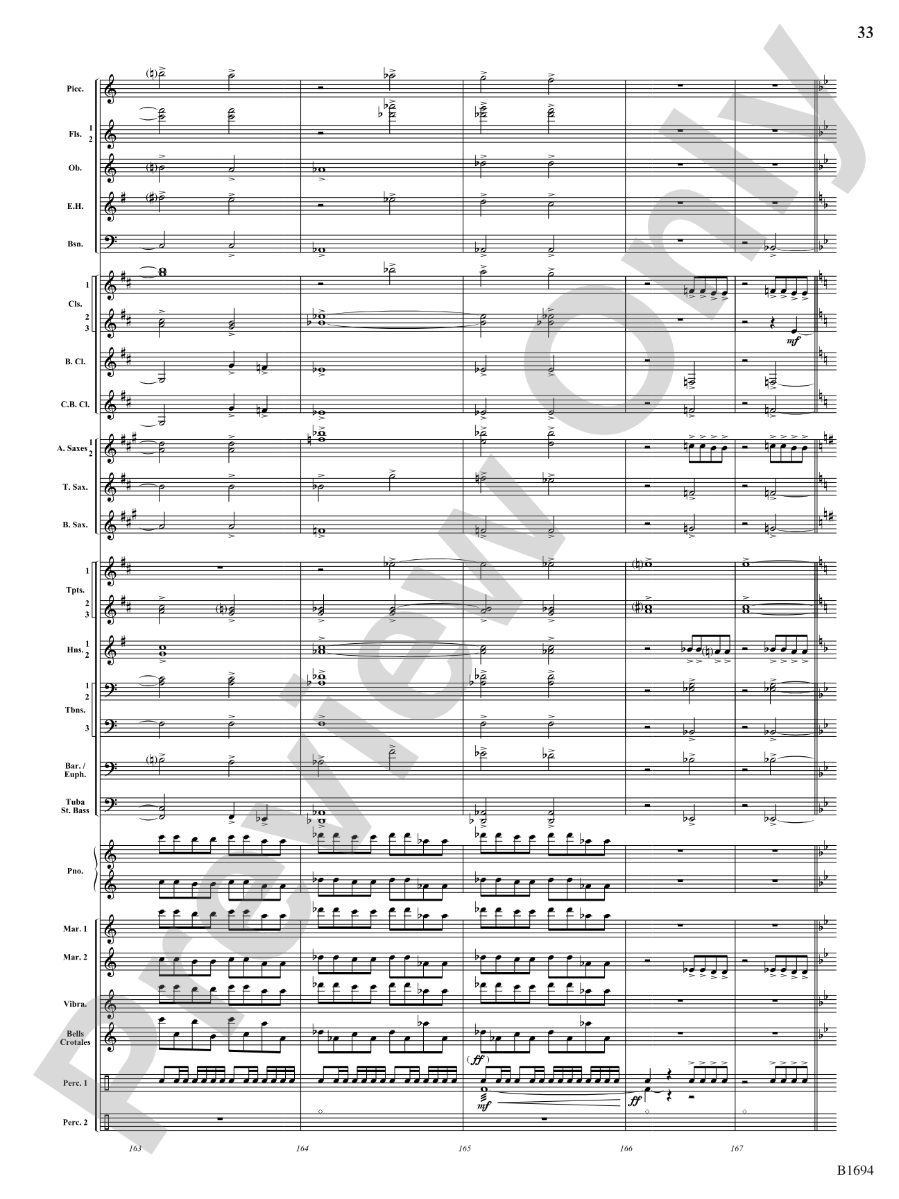Swirling Prisms: Concert Band Conductor Score & Parts