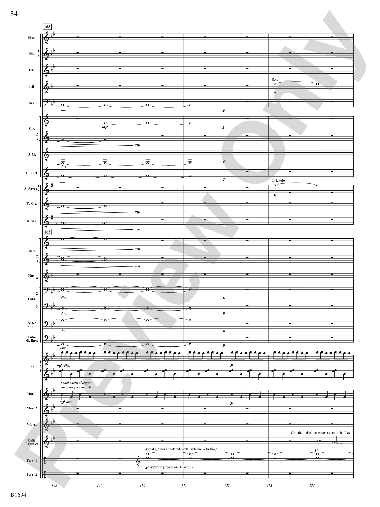 Swirling Prisms: Concert Band Conductor Score & Parts