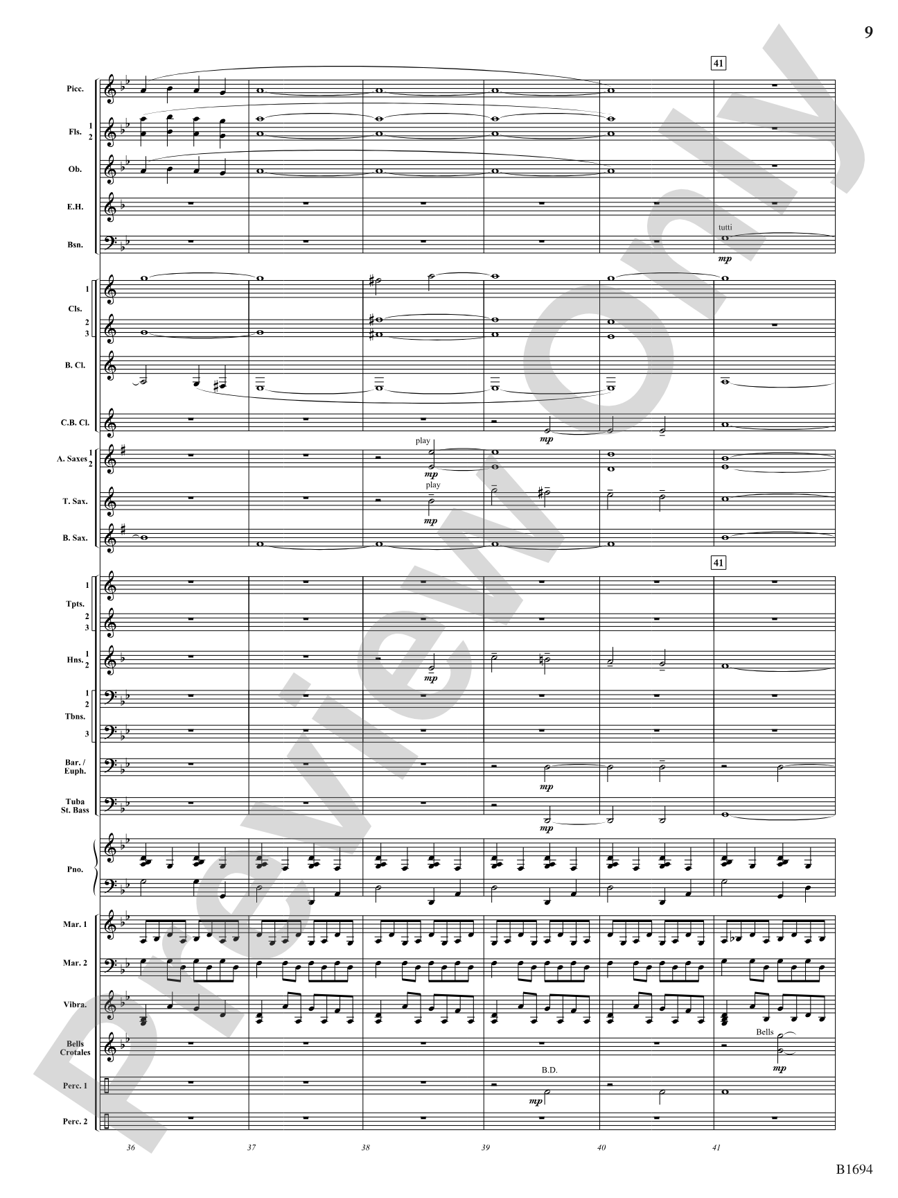 Swirling Prisms: Concert Band Conductor Score & Parts