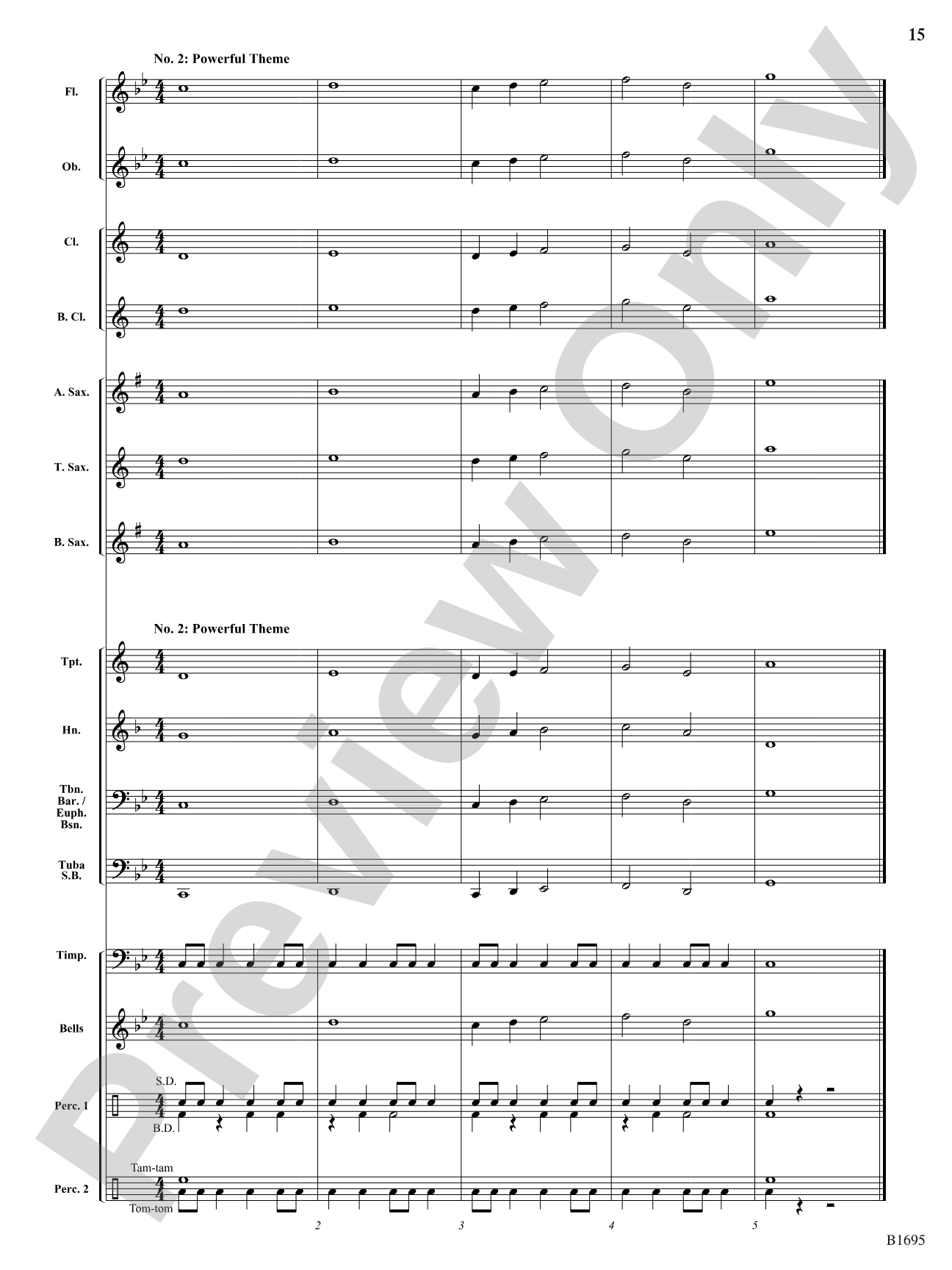 Bringer of War: Concert Band Conductor Score & Parts