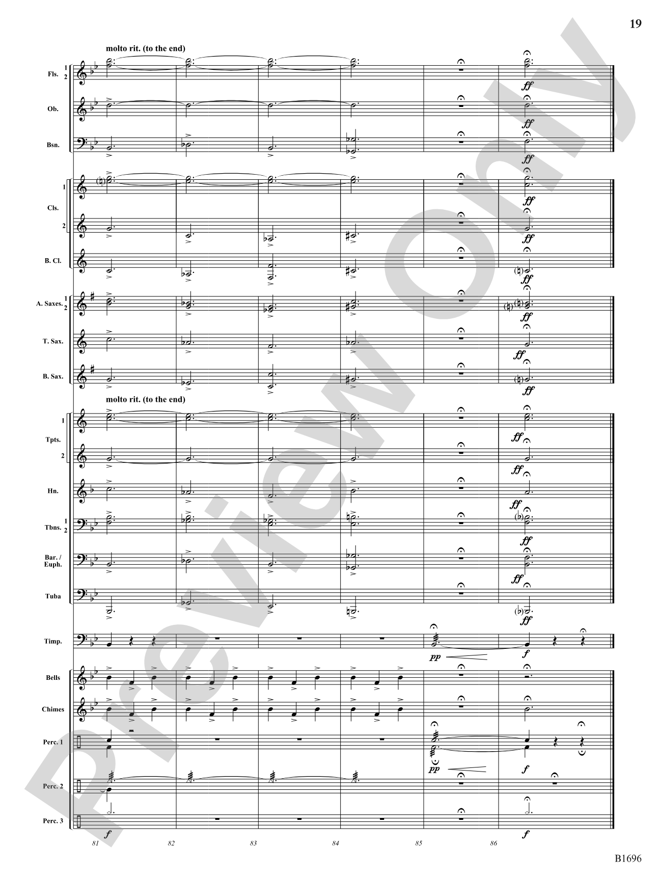Resplendence: Concert Band Conductor Score & Parts